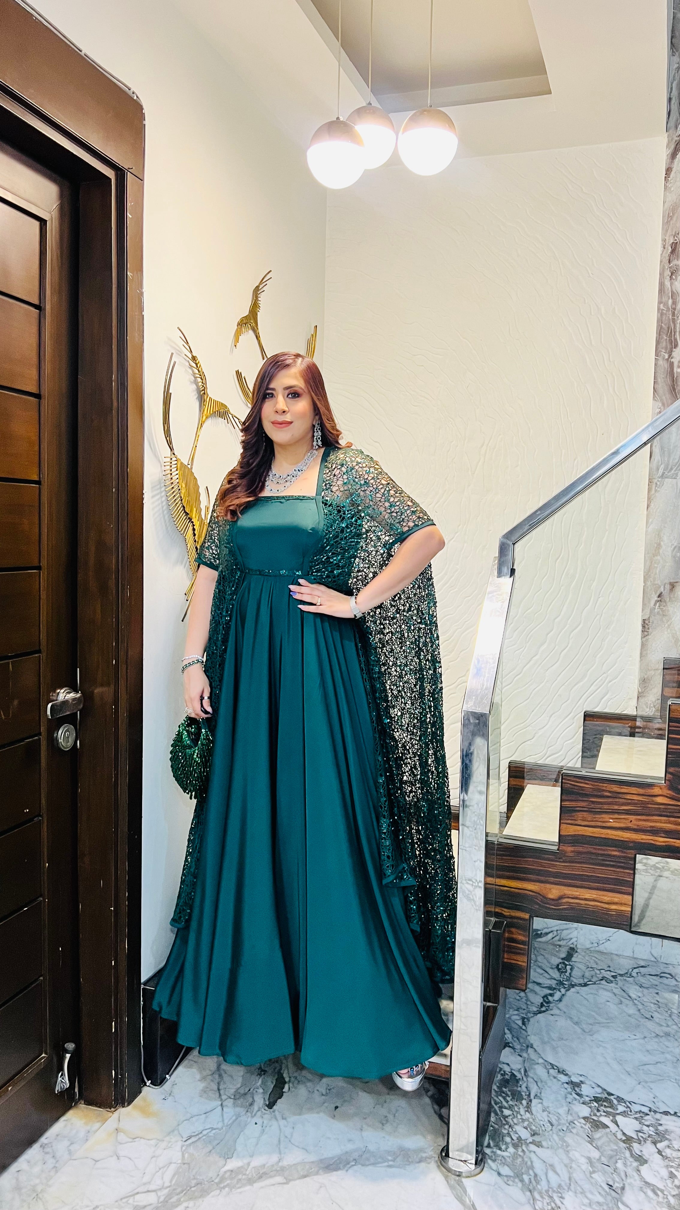 Green Cocktail Gown