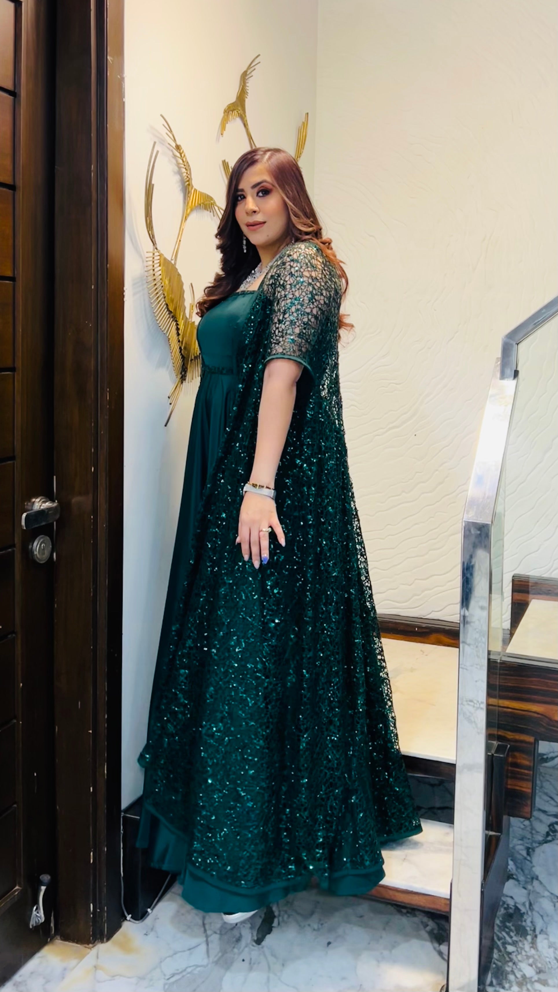 Green Cocktail Gown