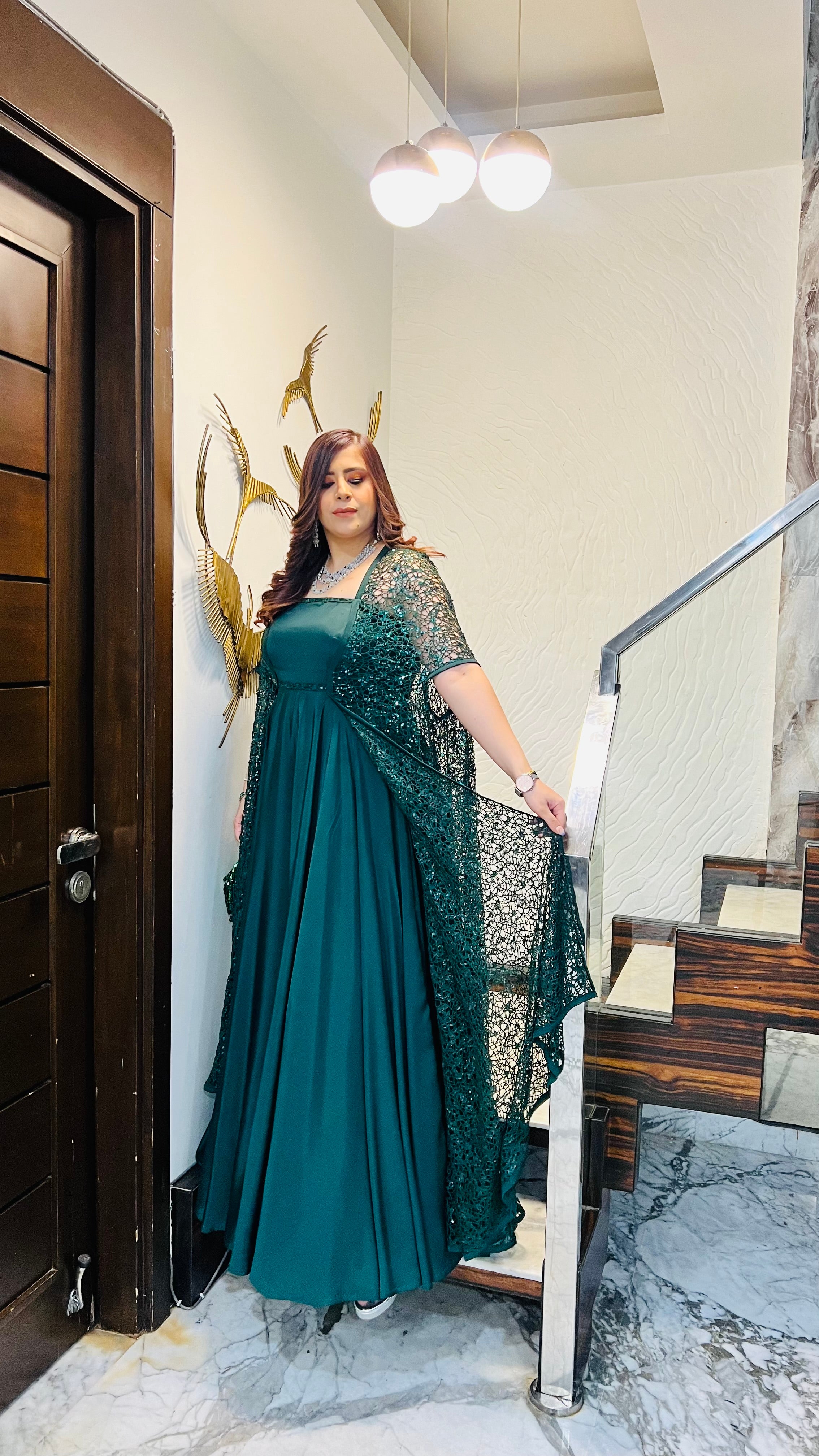 Green Cocktail Gown