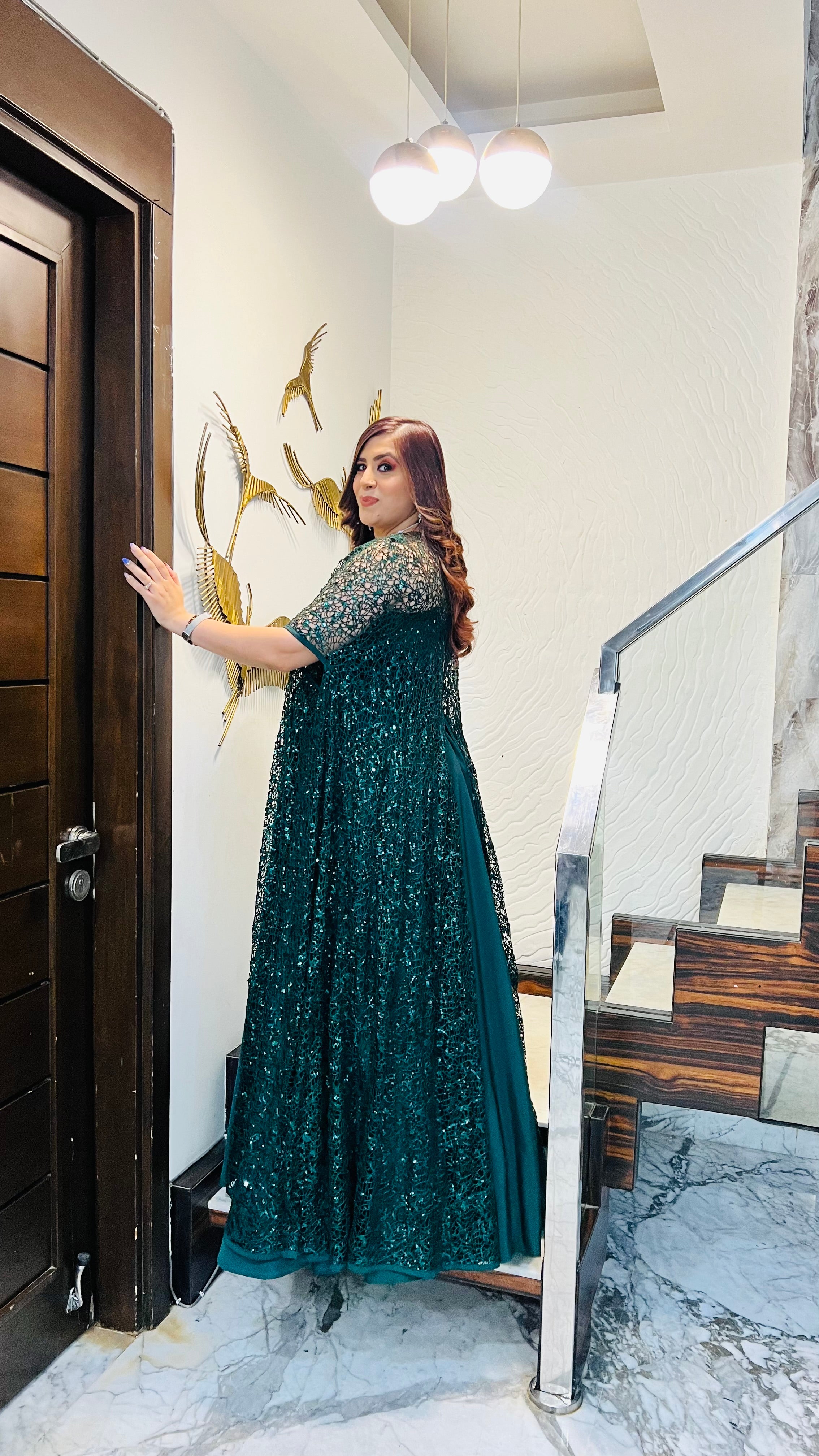 Green Cocktail Gown