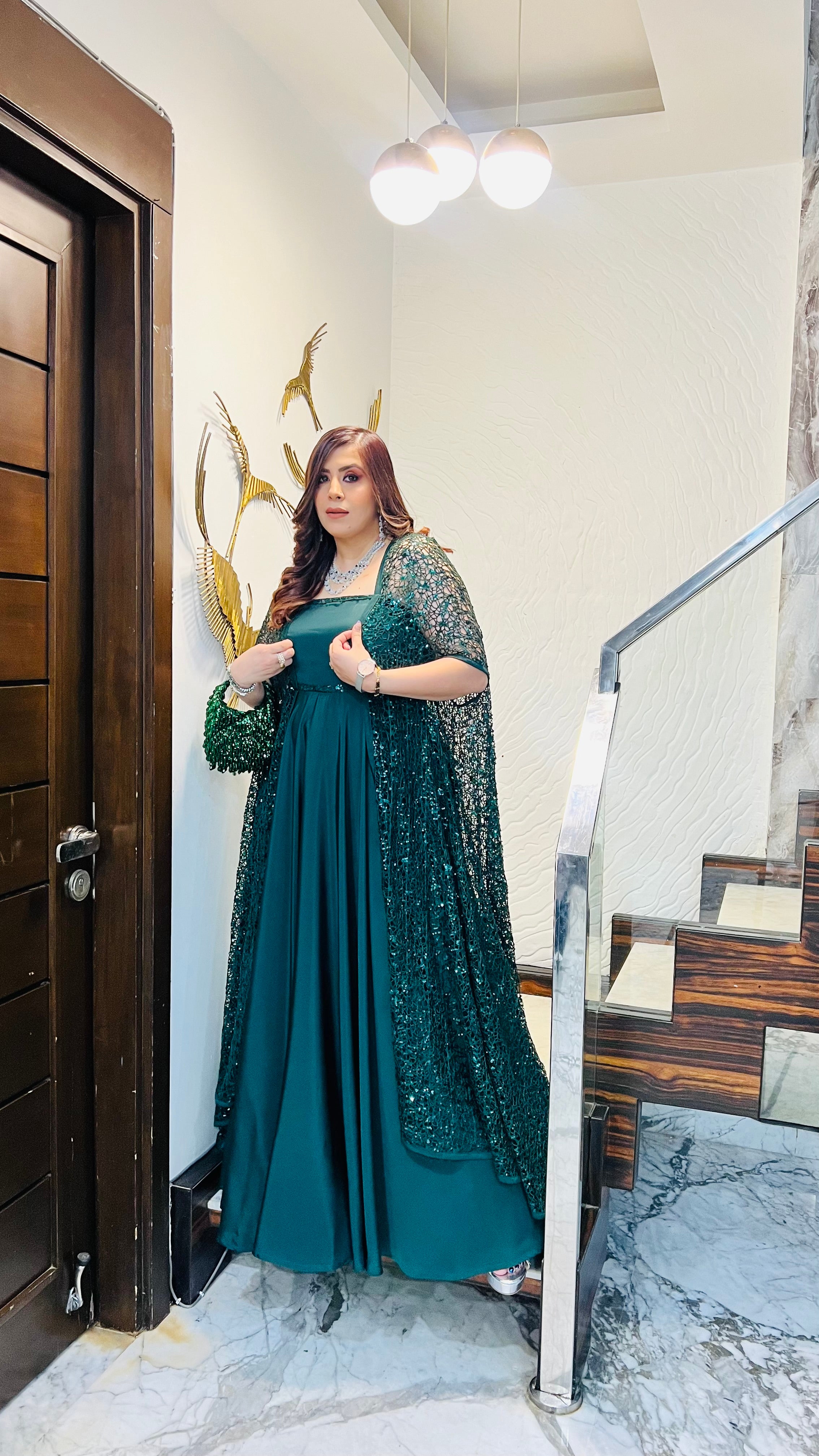 Green Cocktail Gown