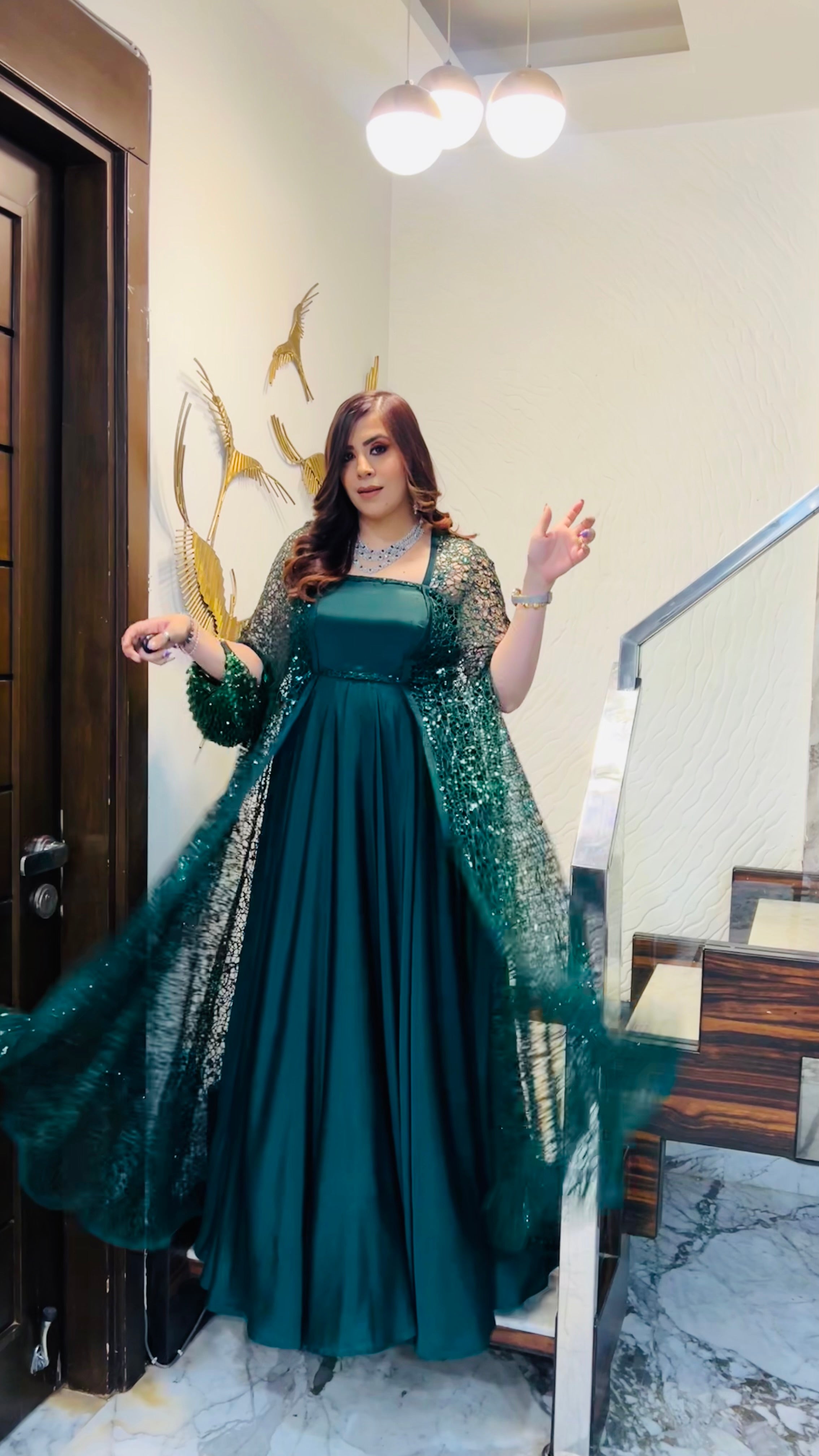 Green Cocktail Gown