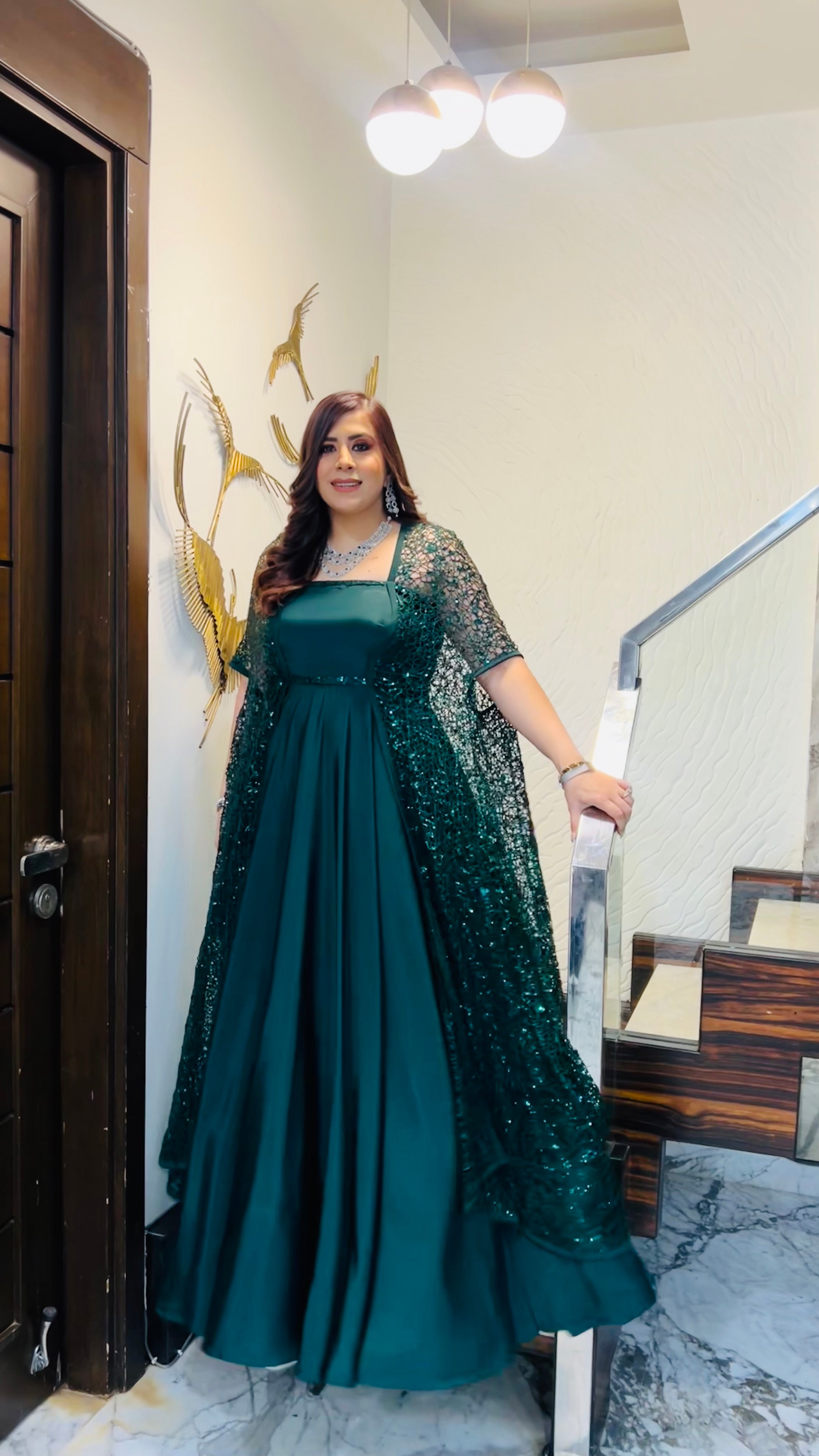 Green Cocktail Gown