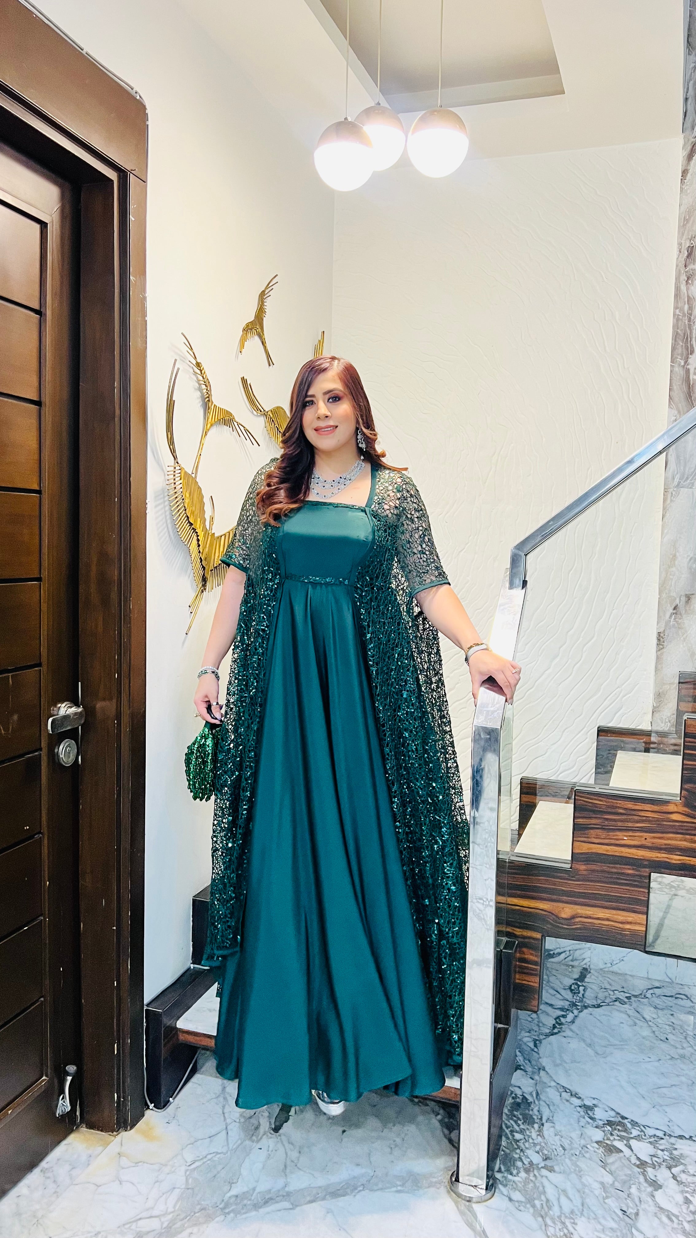Green Cocktail Gown