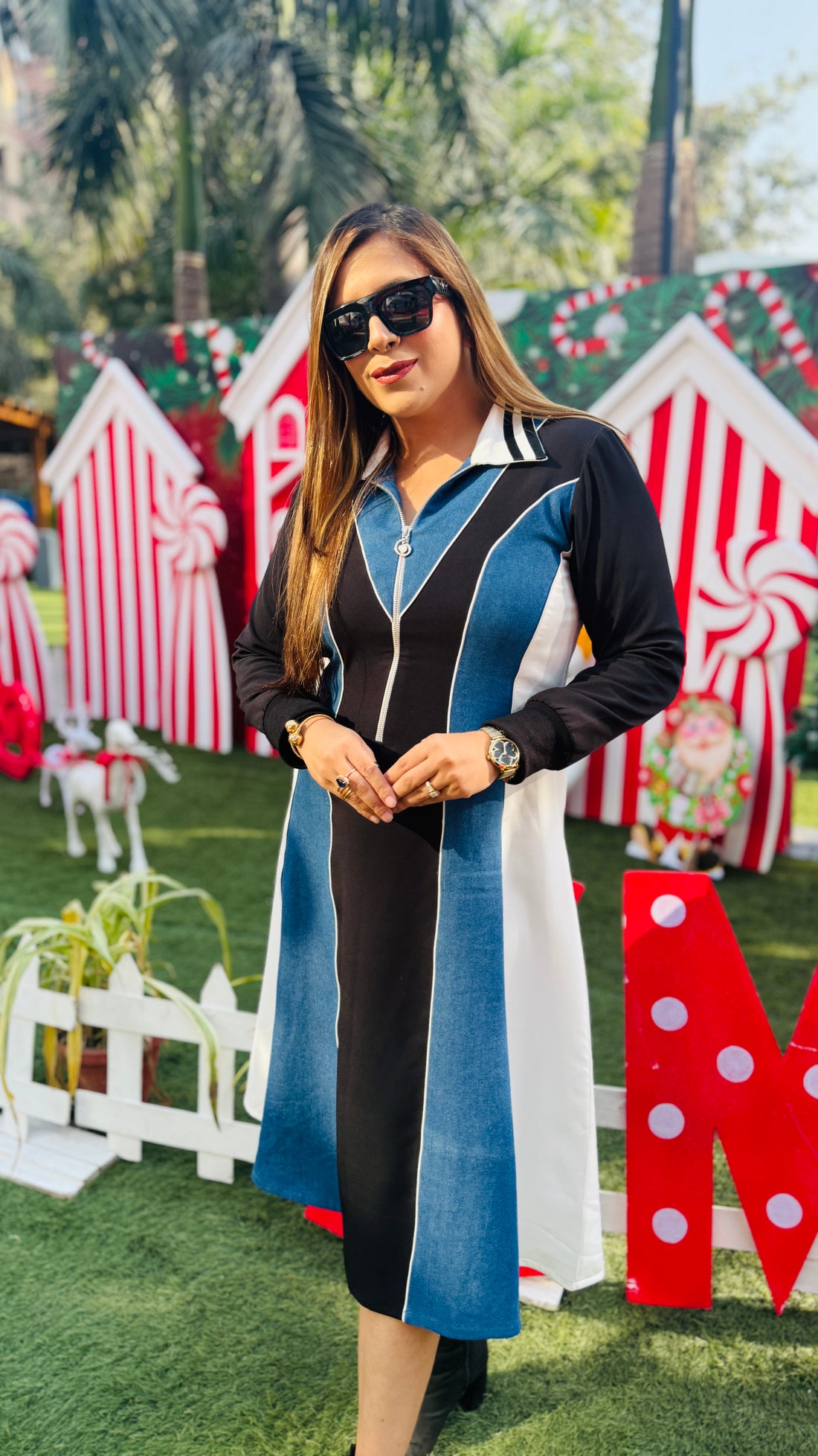 Denim-ite Party Wear Midi