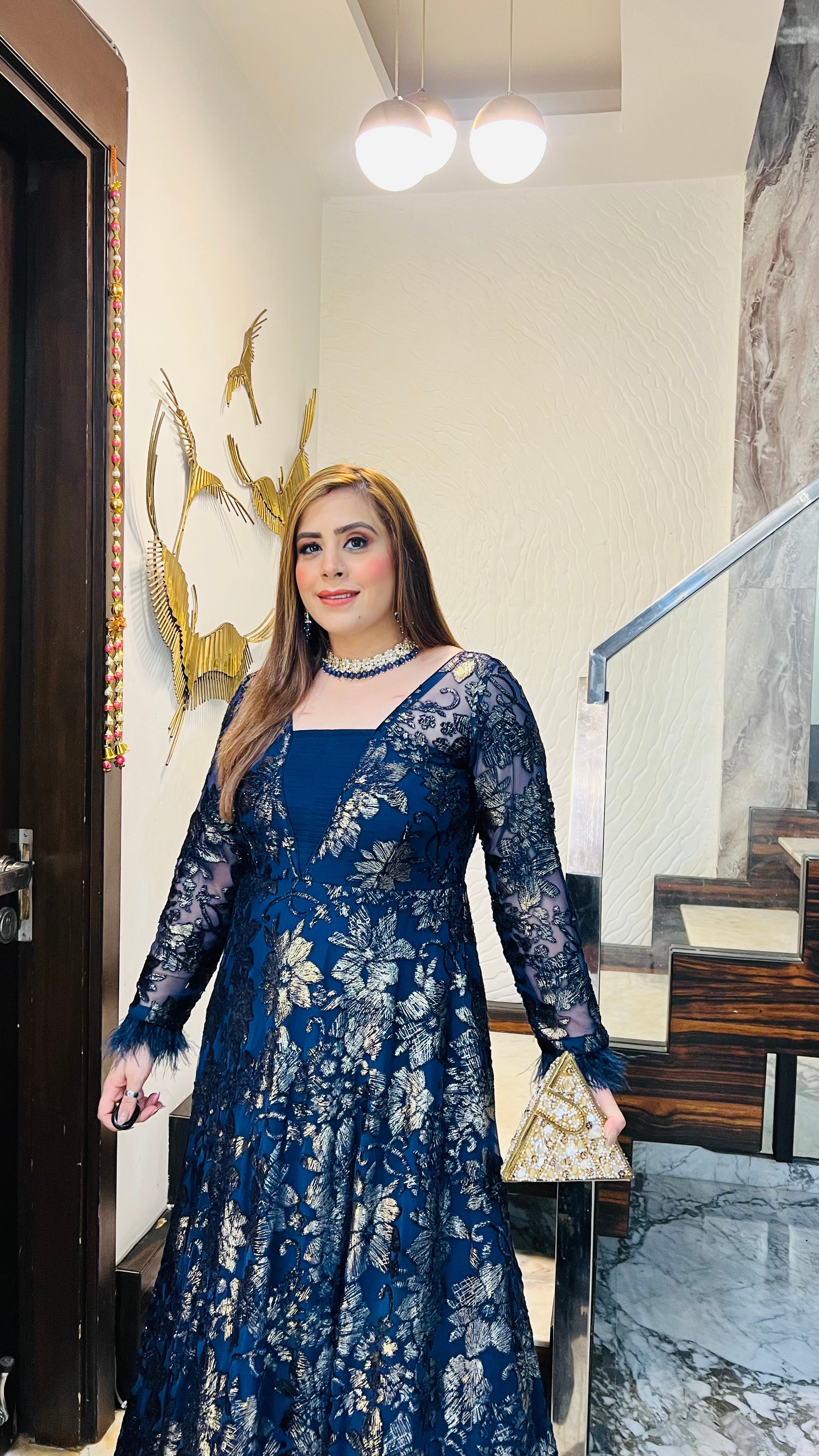 Black Bougainvillea Gown