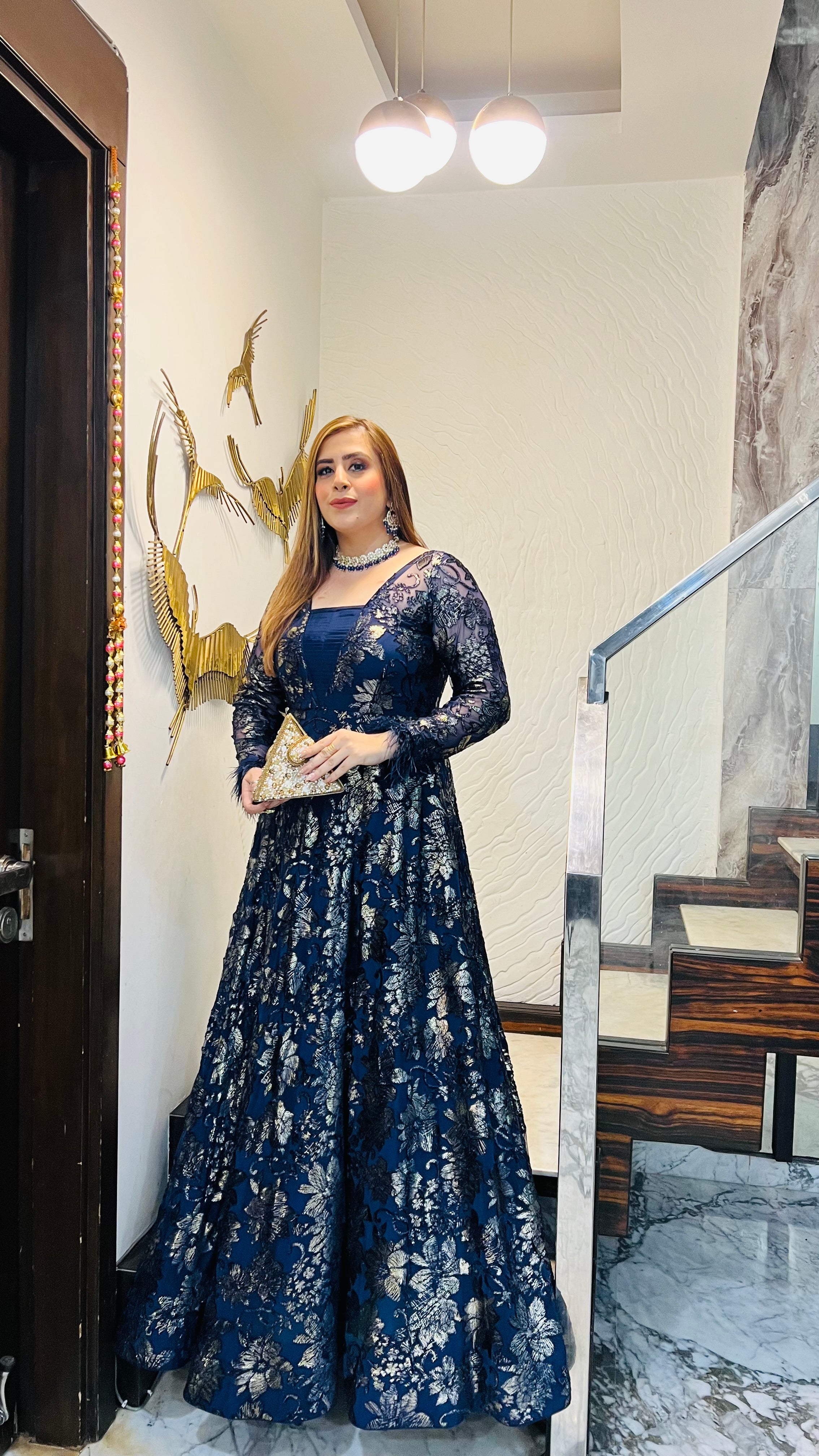 Black Bougainvillea Gown