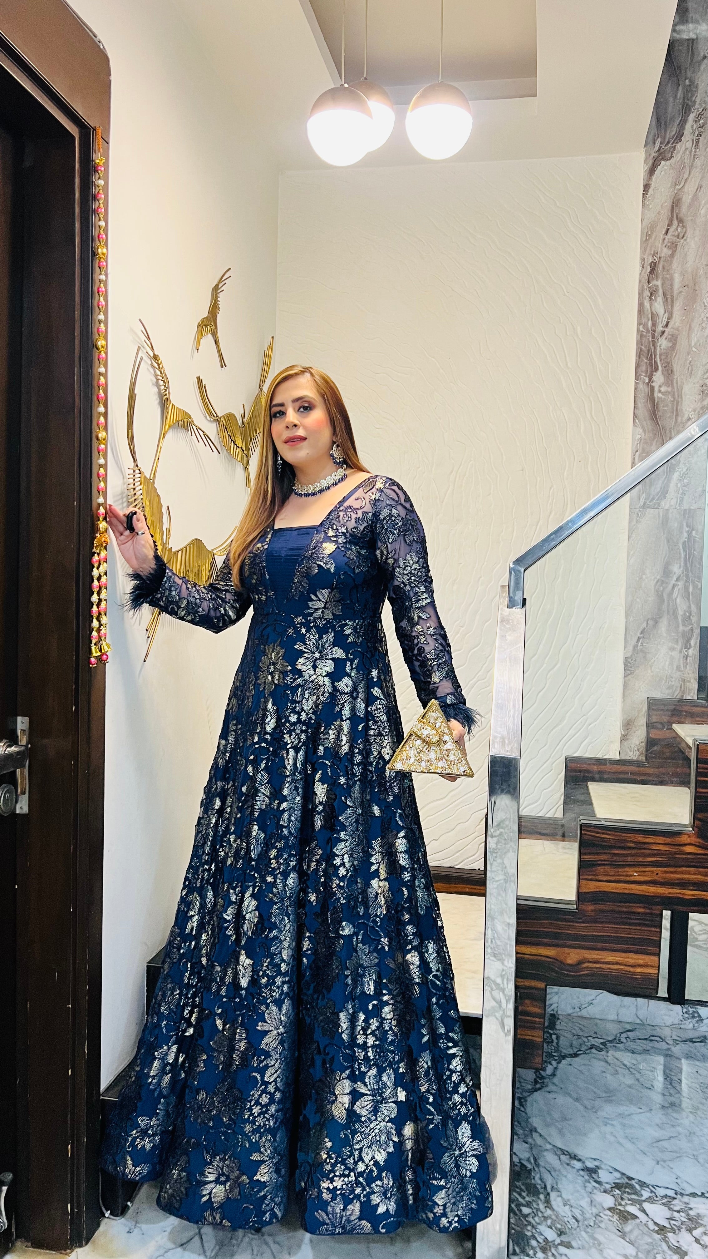 Black Bougainvillea Gown