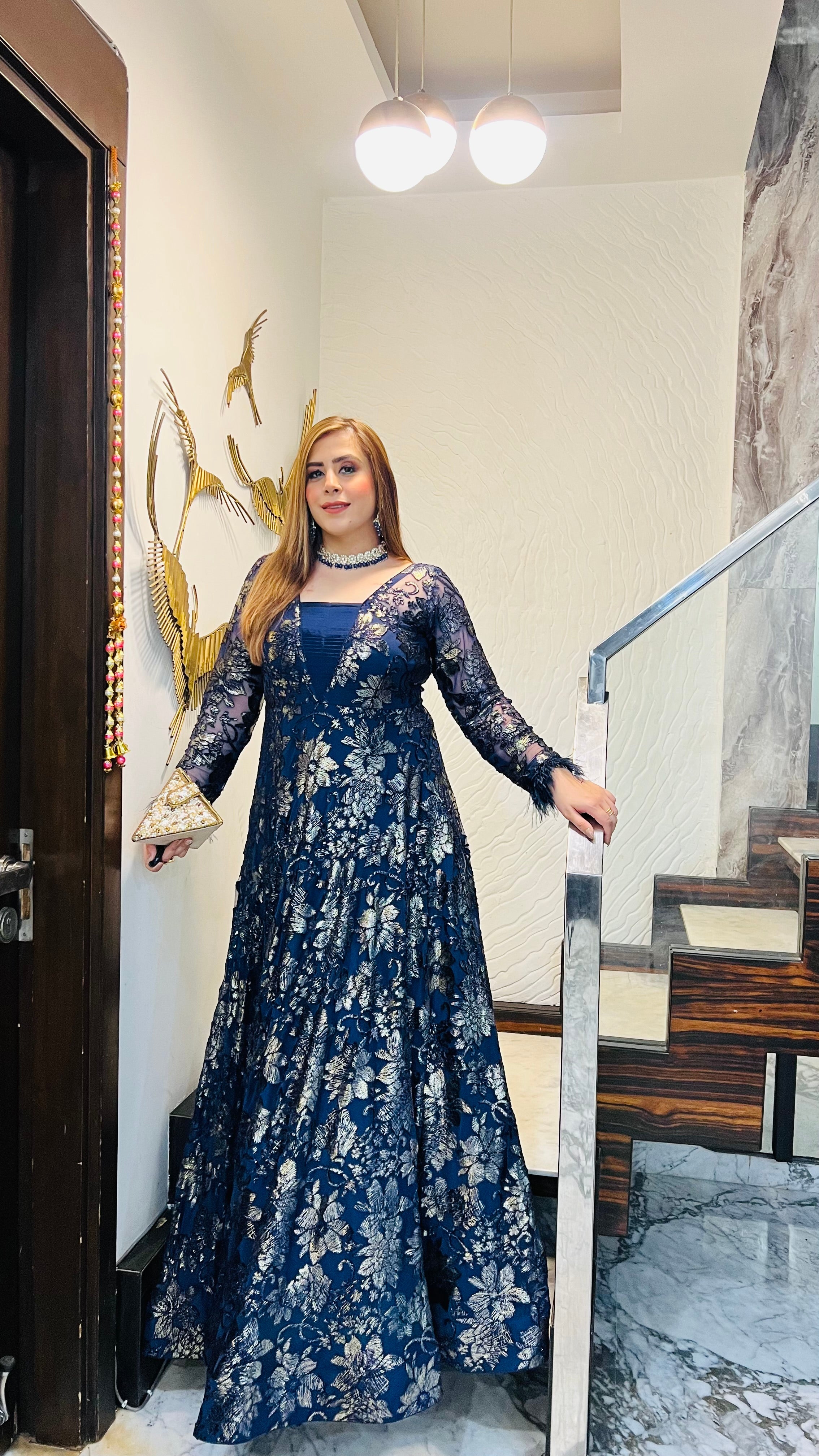 Black Bougainvillea Gown