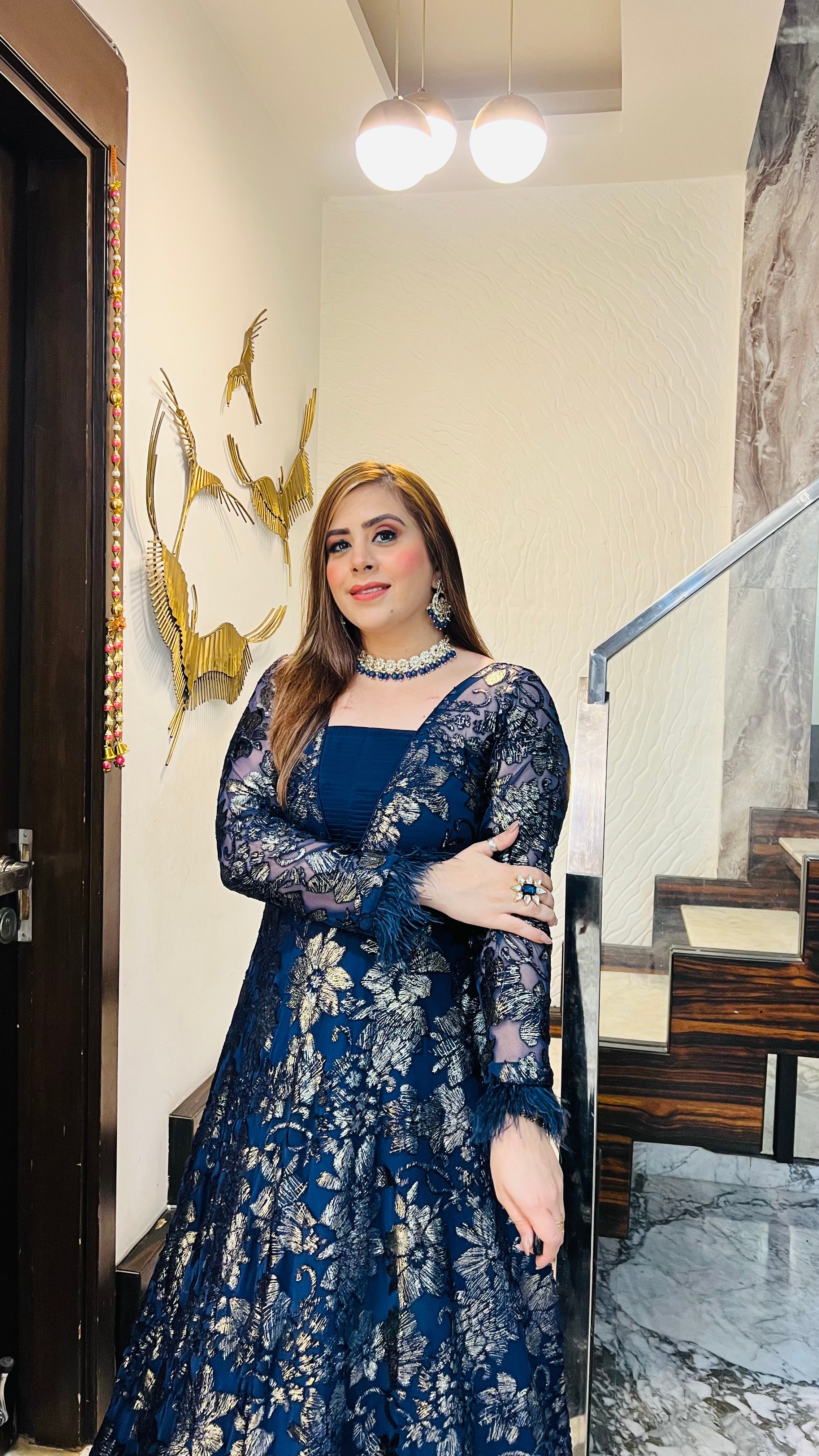 Black Bougainvillea Gown