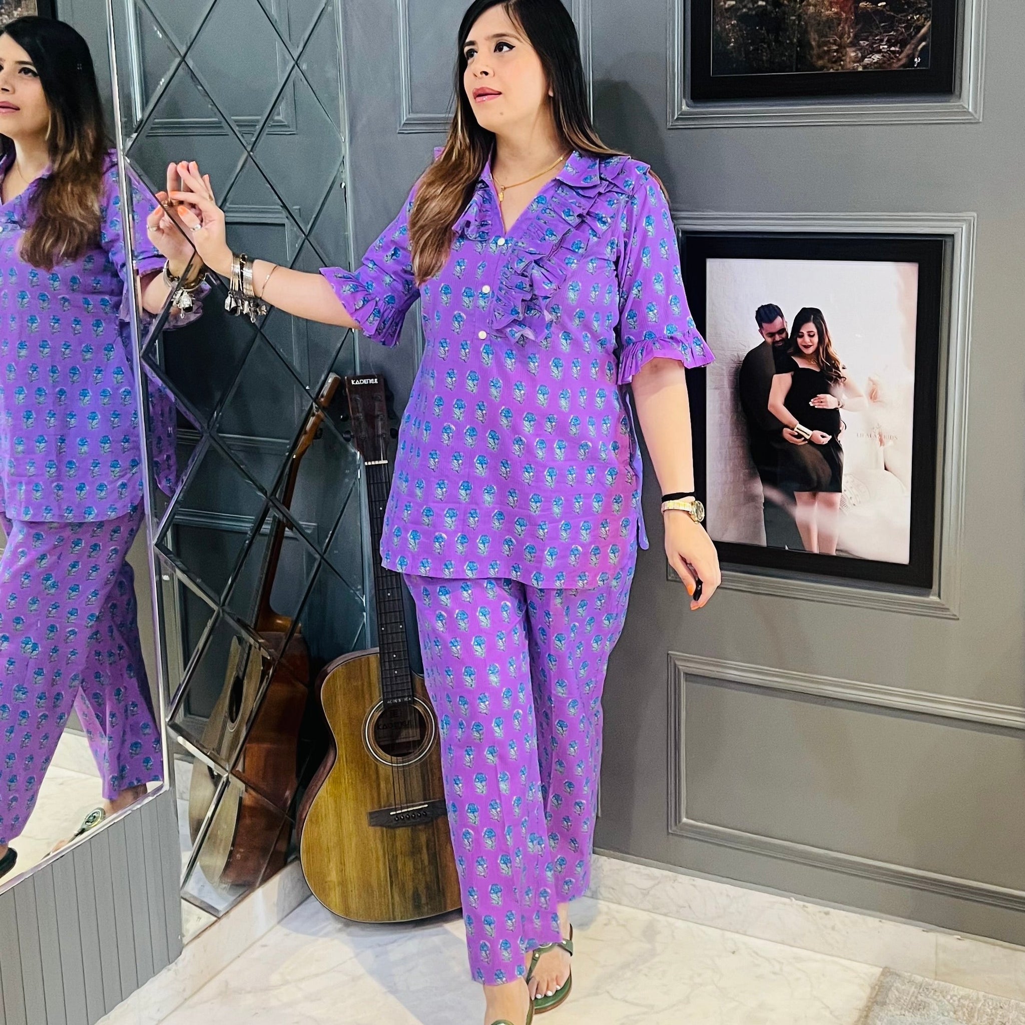 Lavender Motif Co-ord