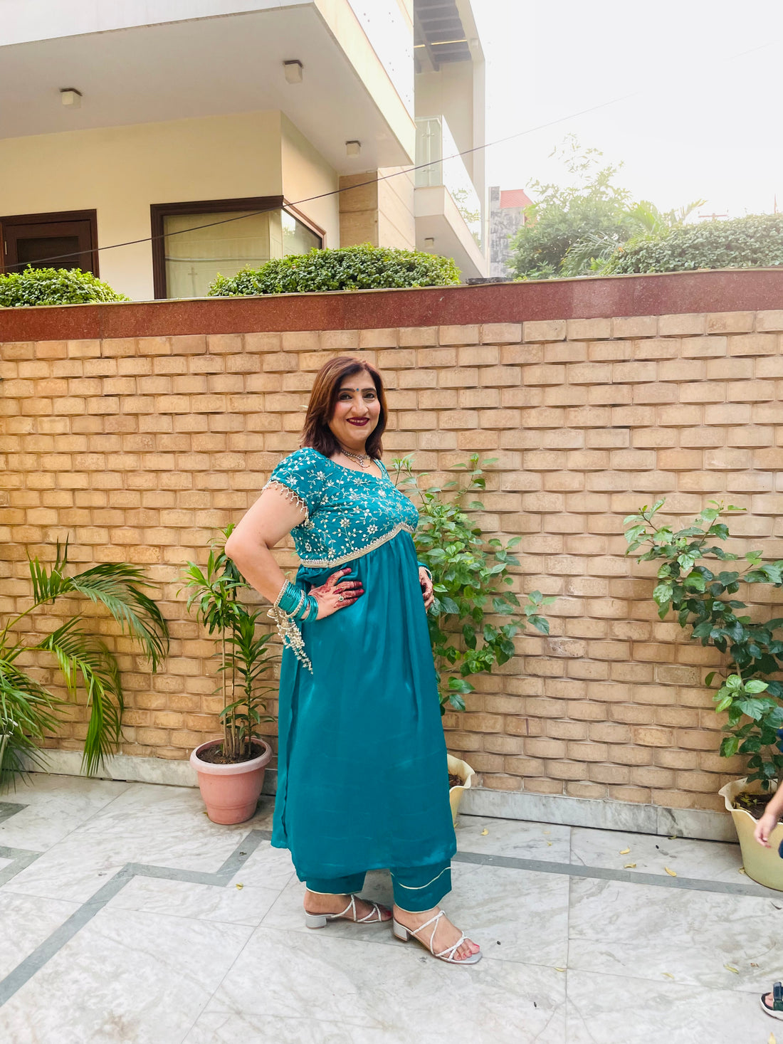 Teal Nayera Party Suit