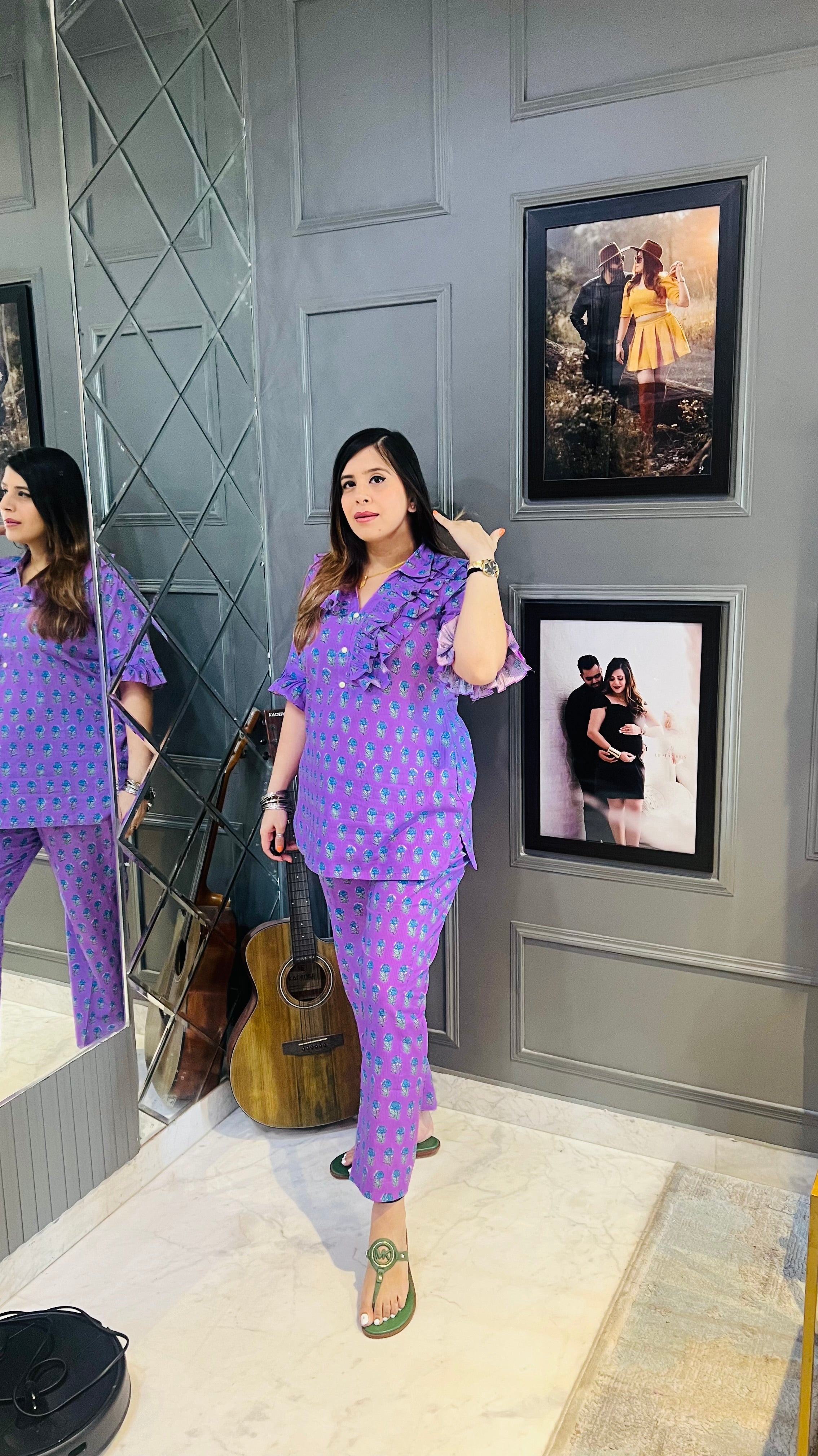 Lavender Motif Co-ord