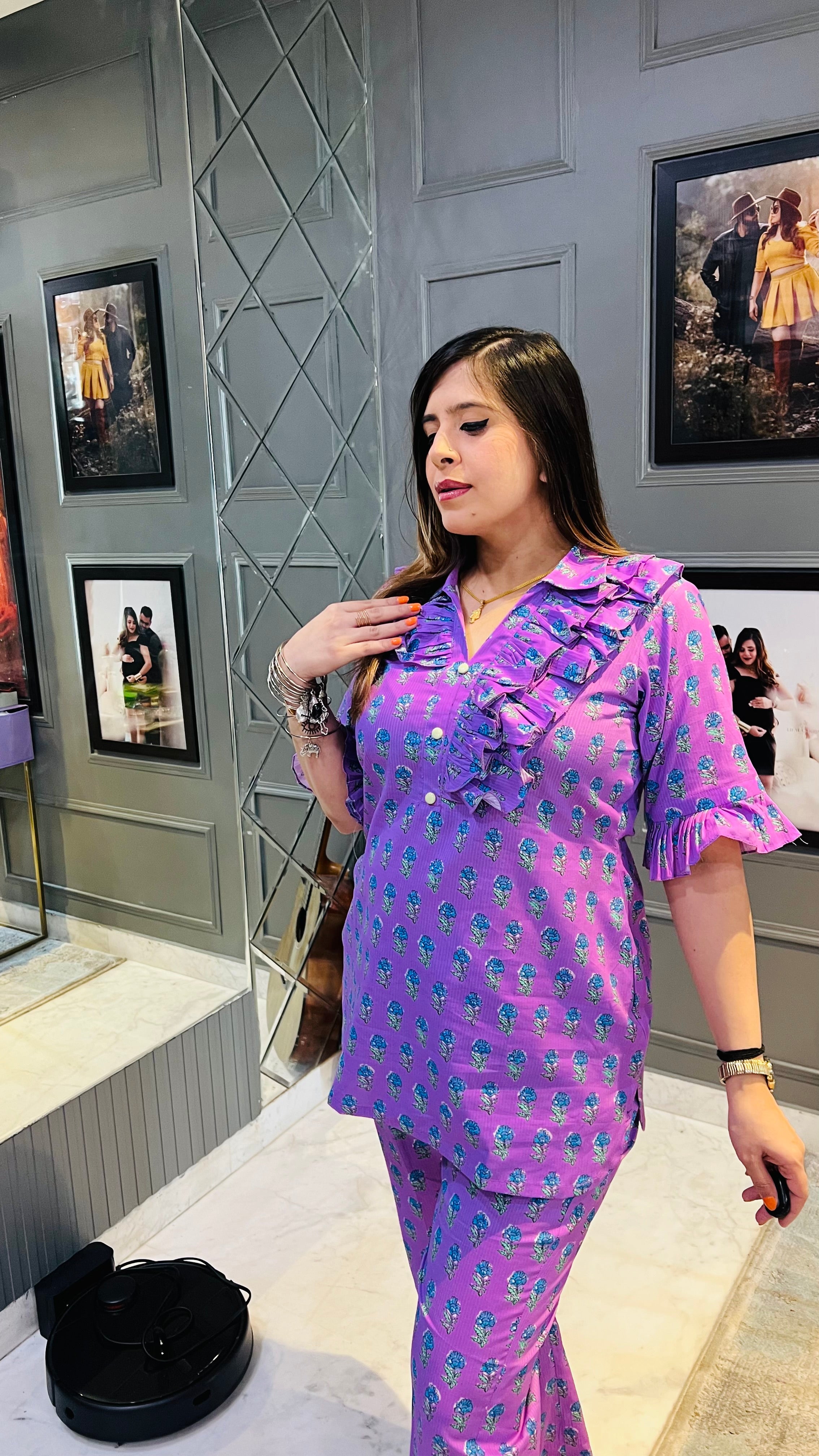 Lavender Motif Co-ord