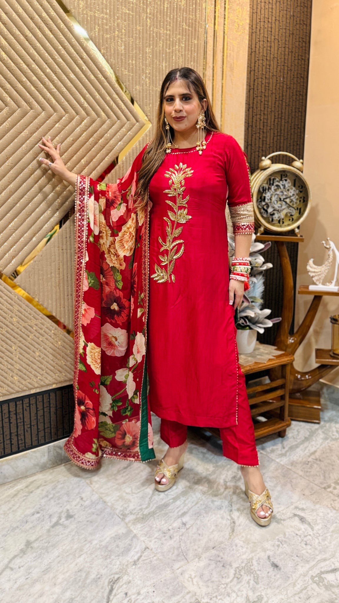 Cherry Karvachauth Suit