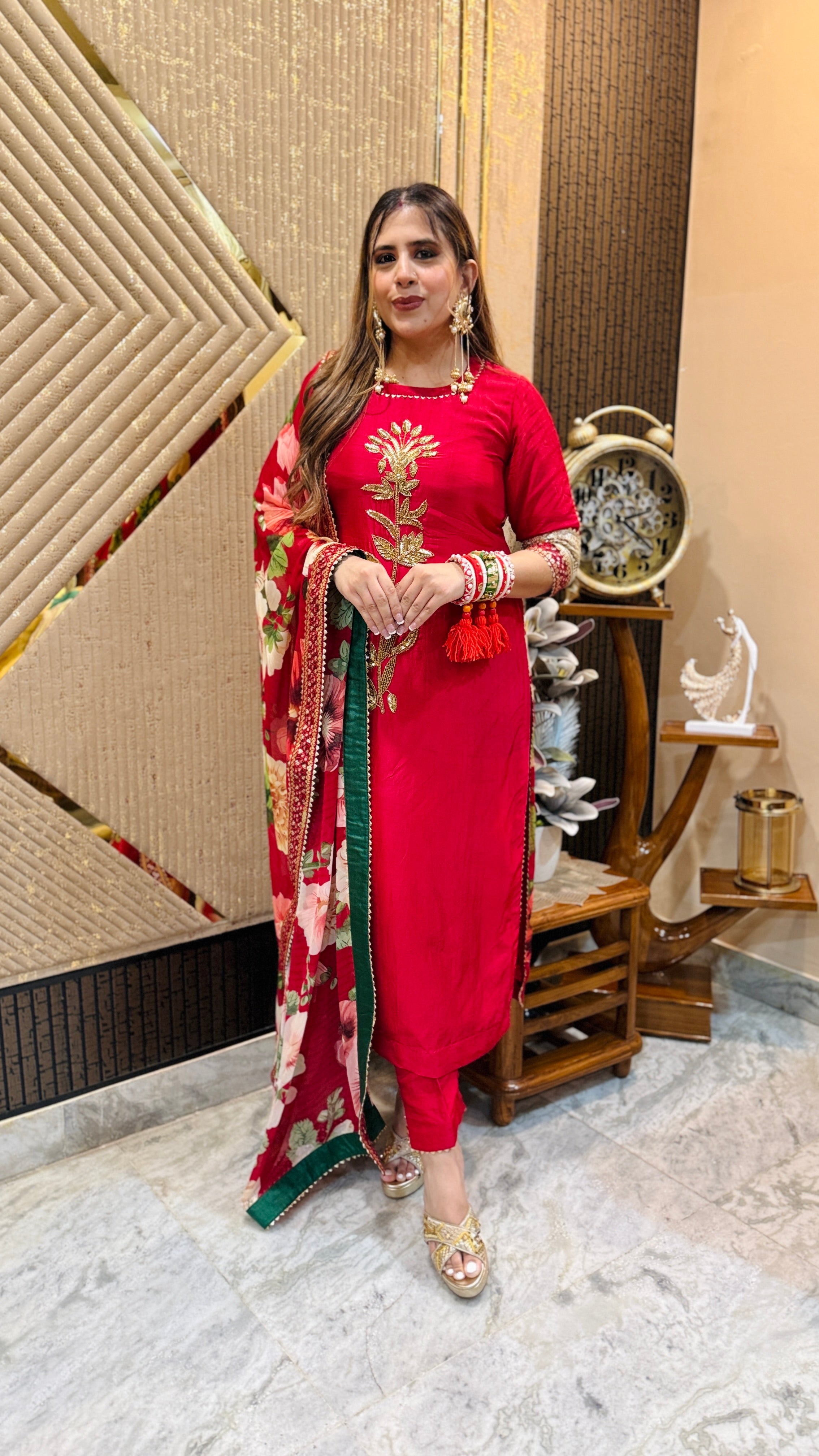 Cherry Karvachauth Suit
