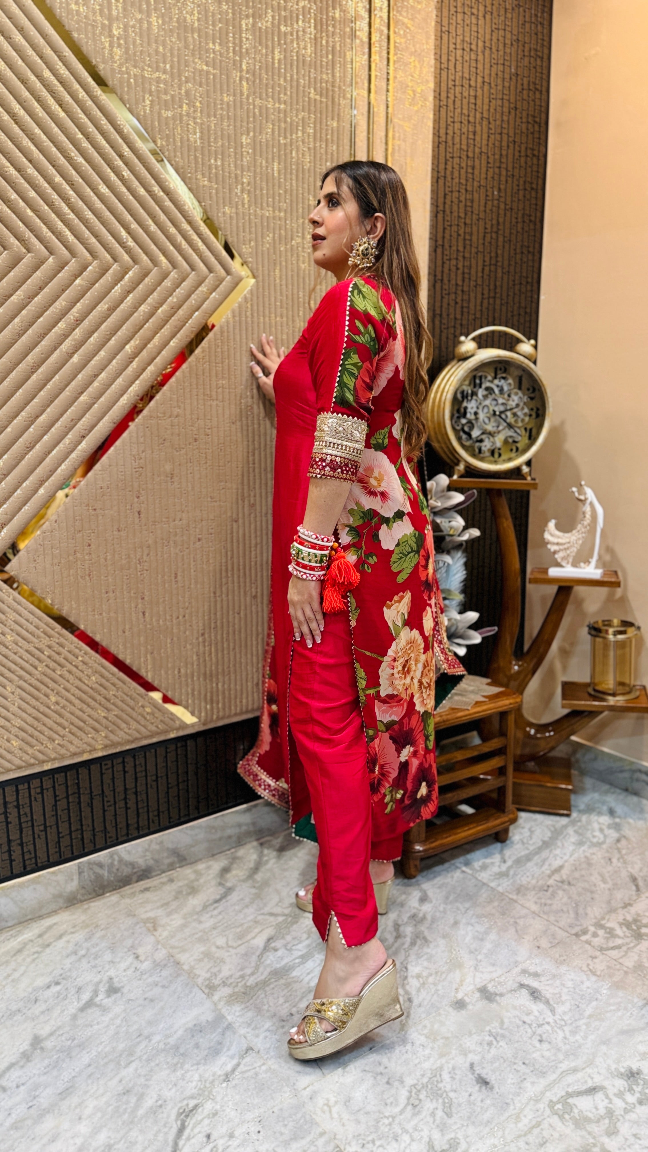 Cherry Karvachauth Suit