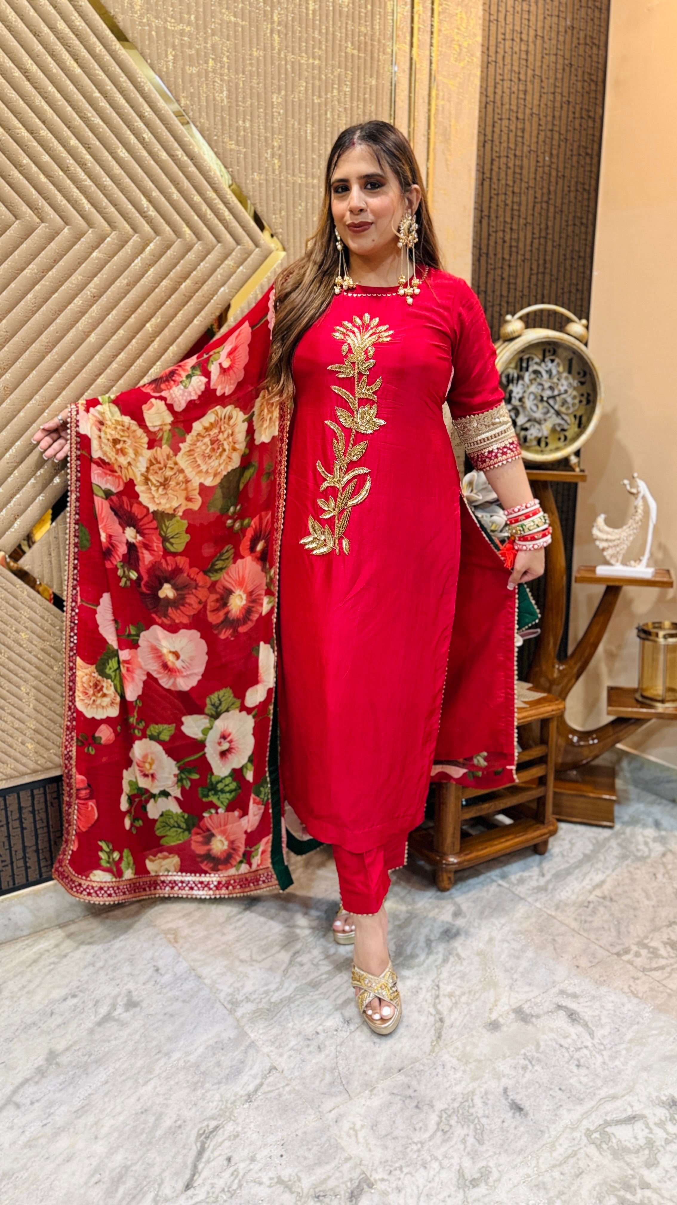 Cherry Karvachauth Suit