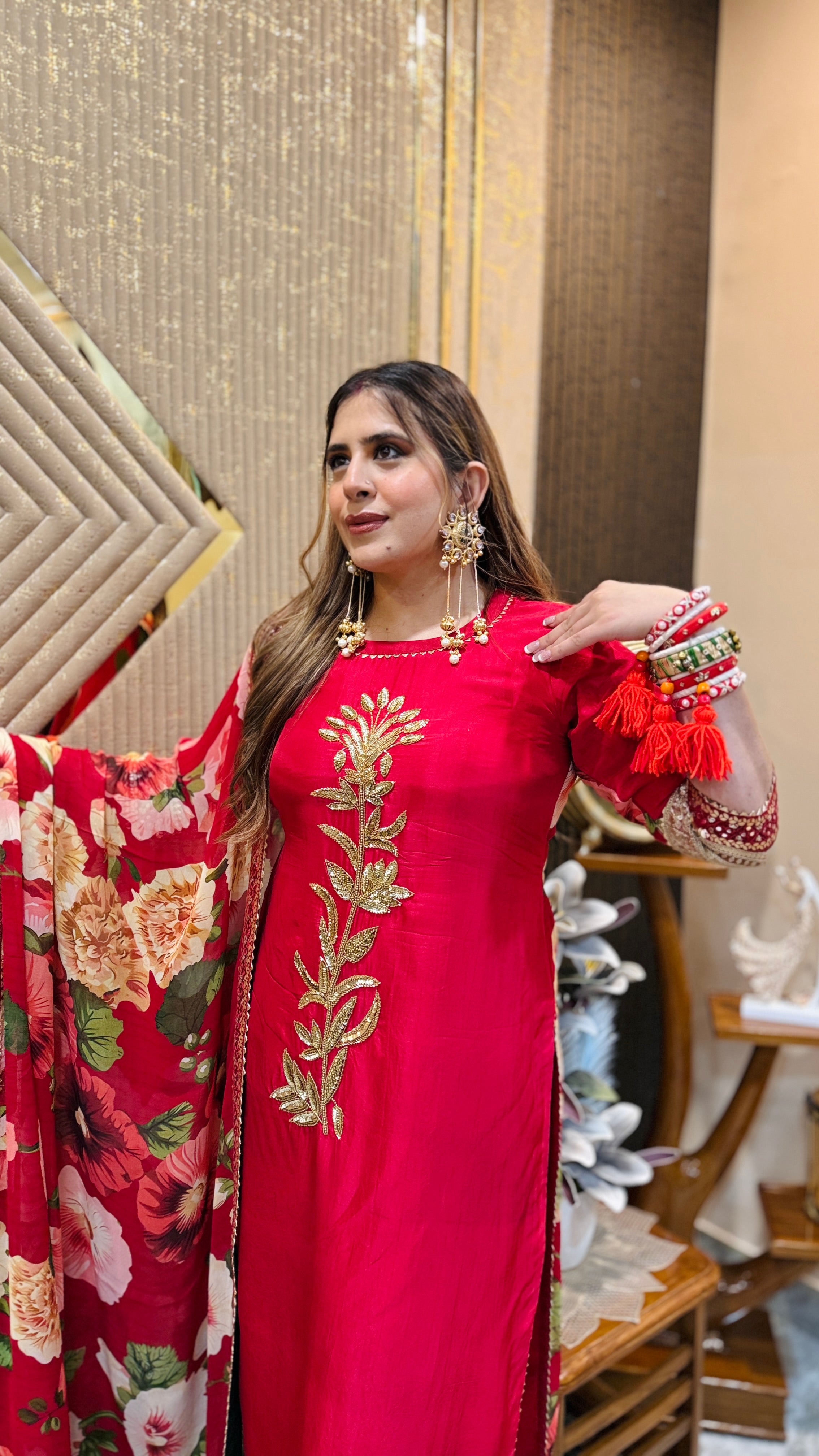 Cherry Karvachauth Suit