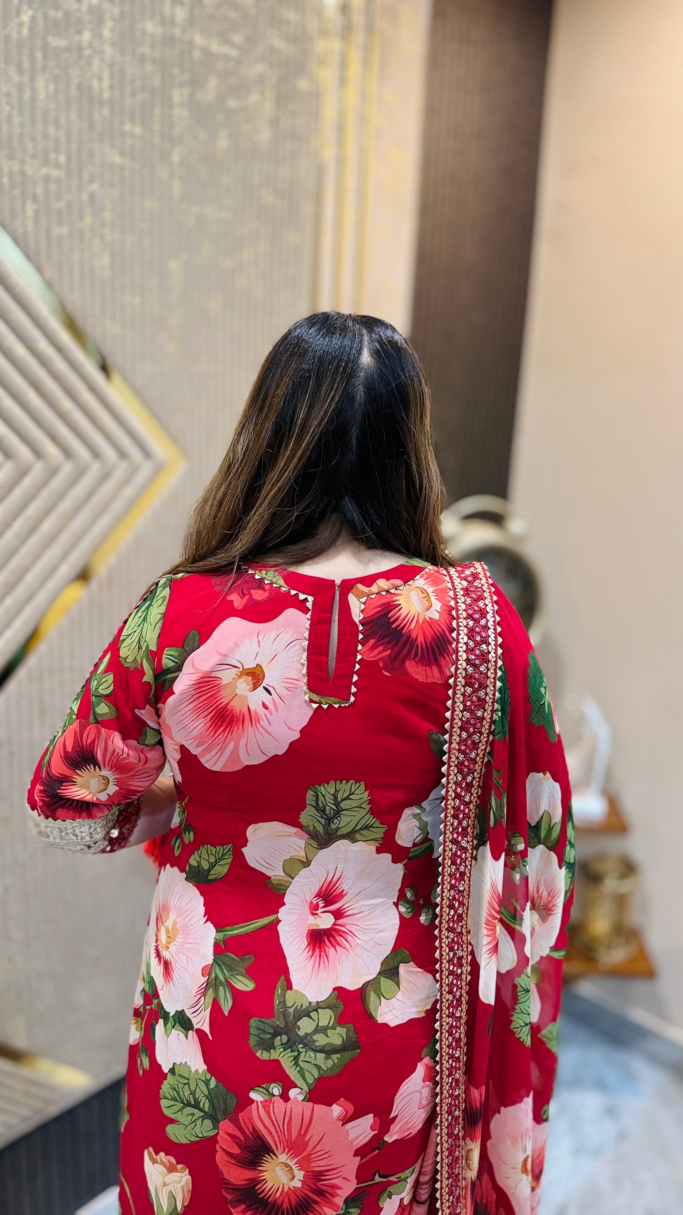 Cherry Karvachauth Suit