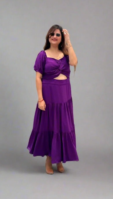 Purple Vacation Maxi Dress