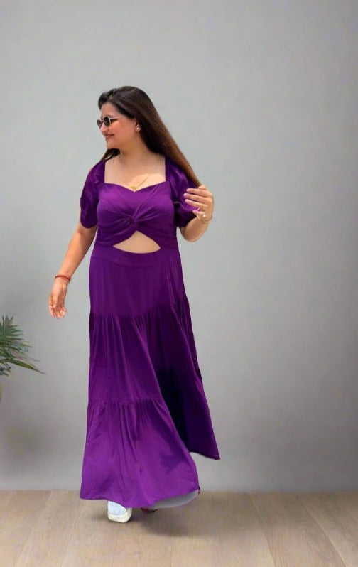 Purple Vacation Maxi Dress