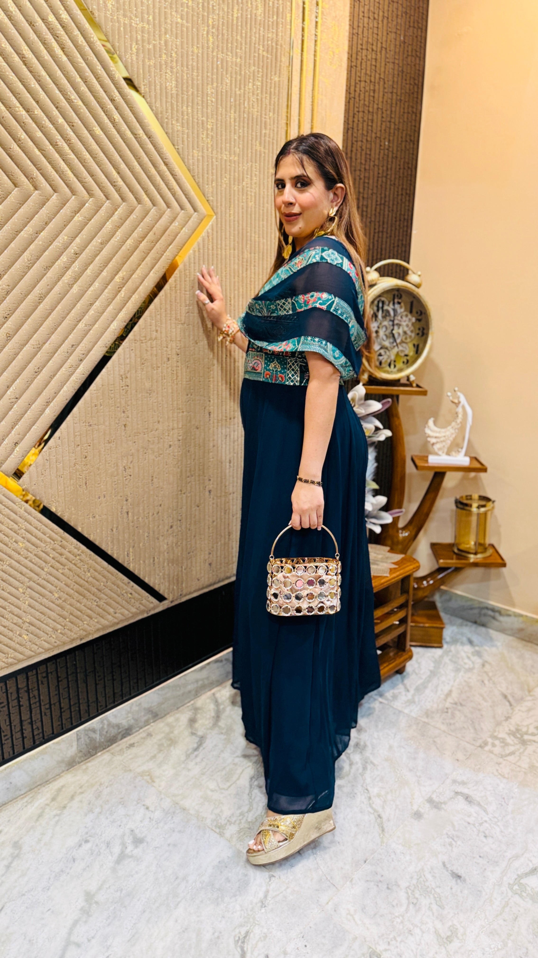 Peacock Diwali Jumpsuit