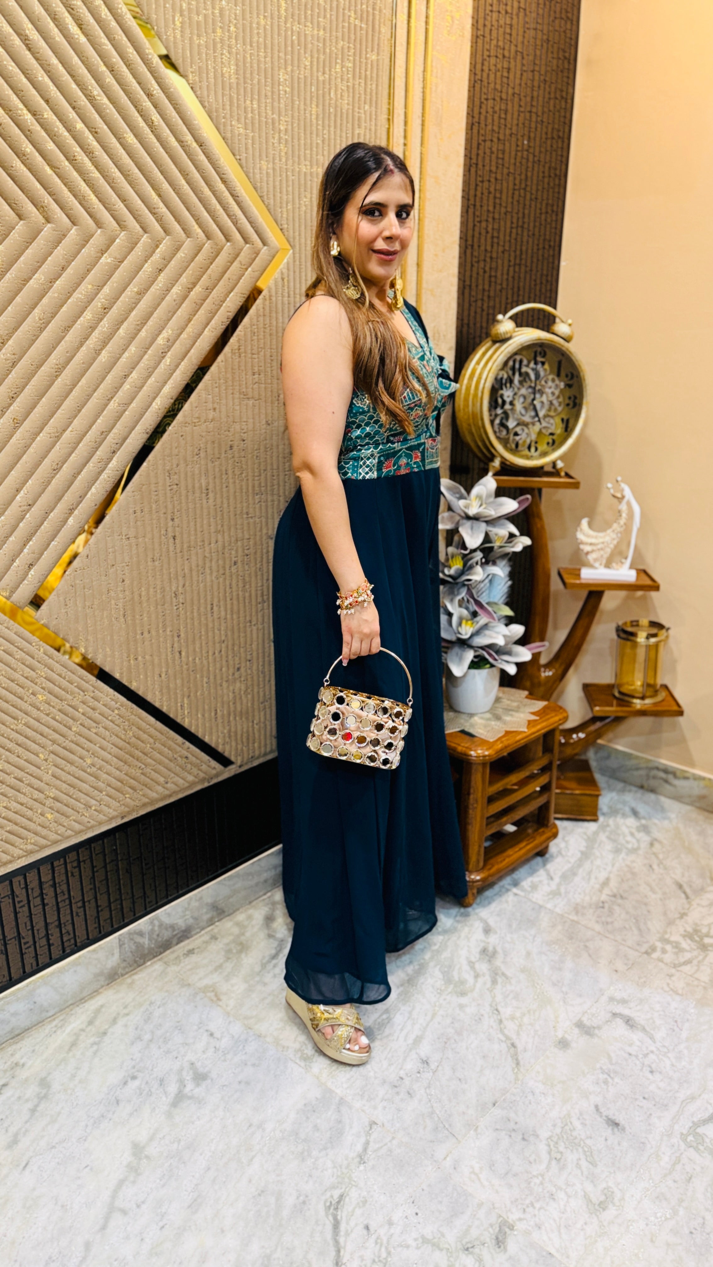 Peacock Diwali Jumpsuit