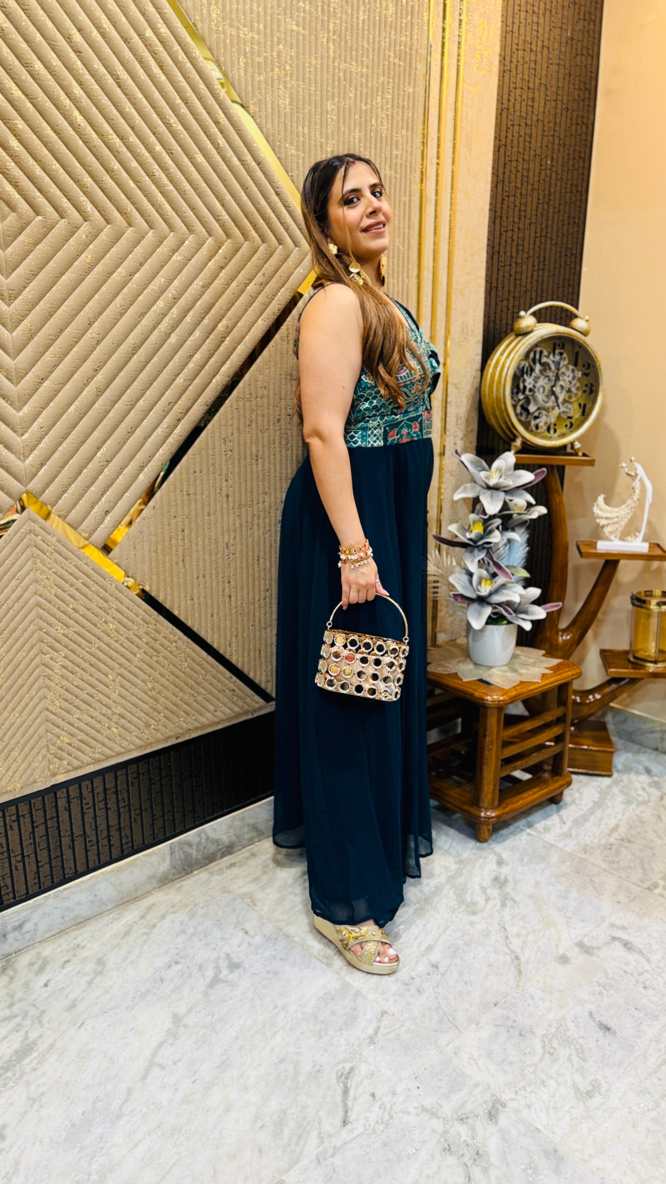 Peacock Diwali Jumpsuit