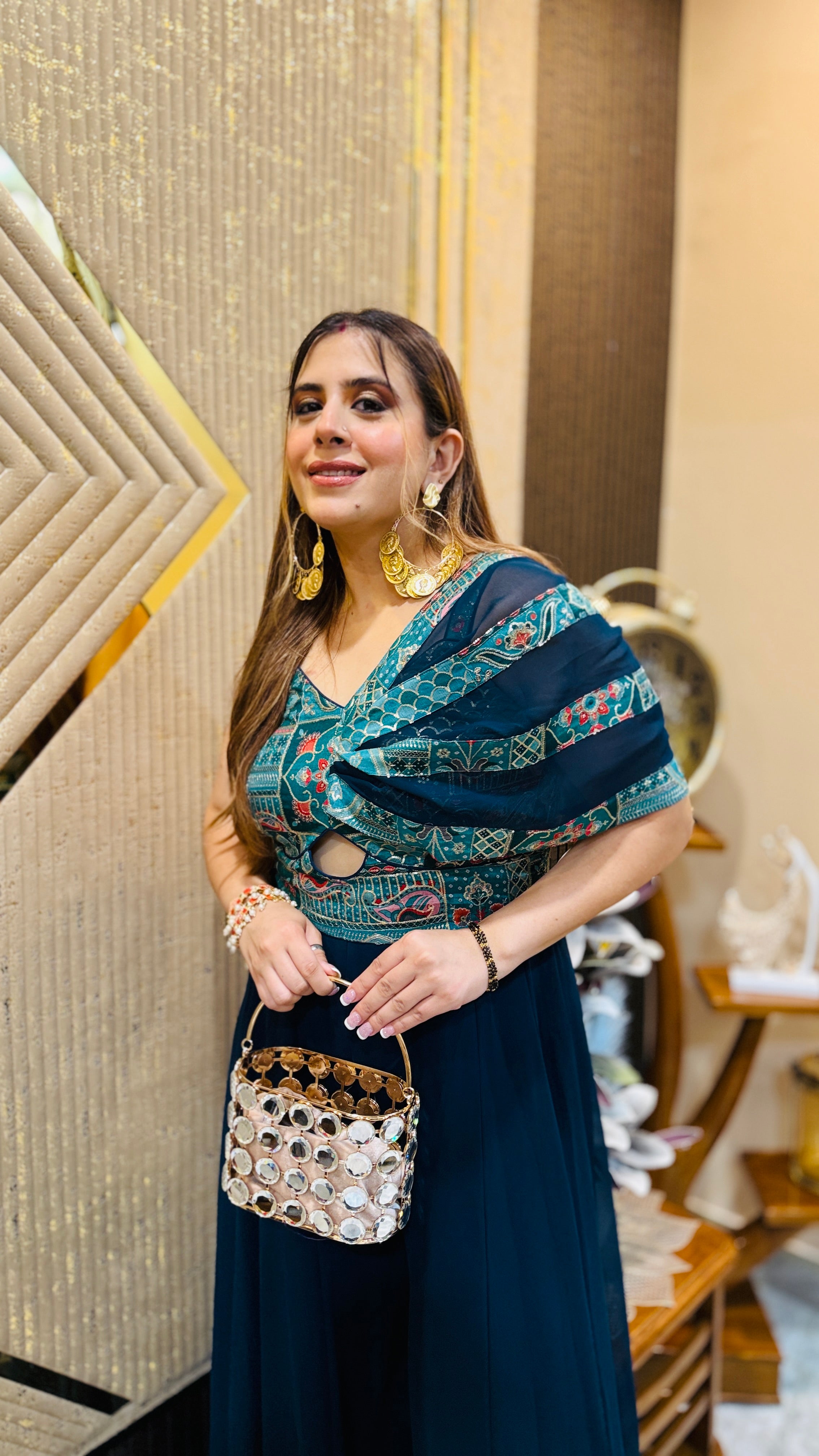 Peacock Diwali Jumpsuit