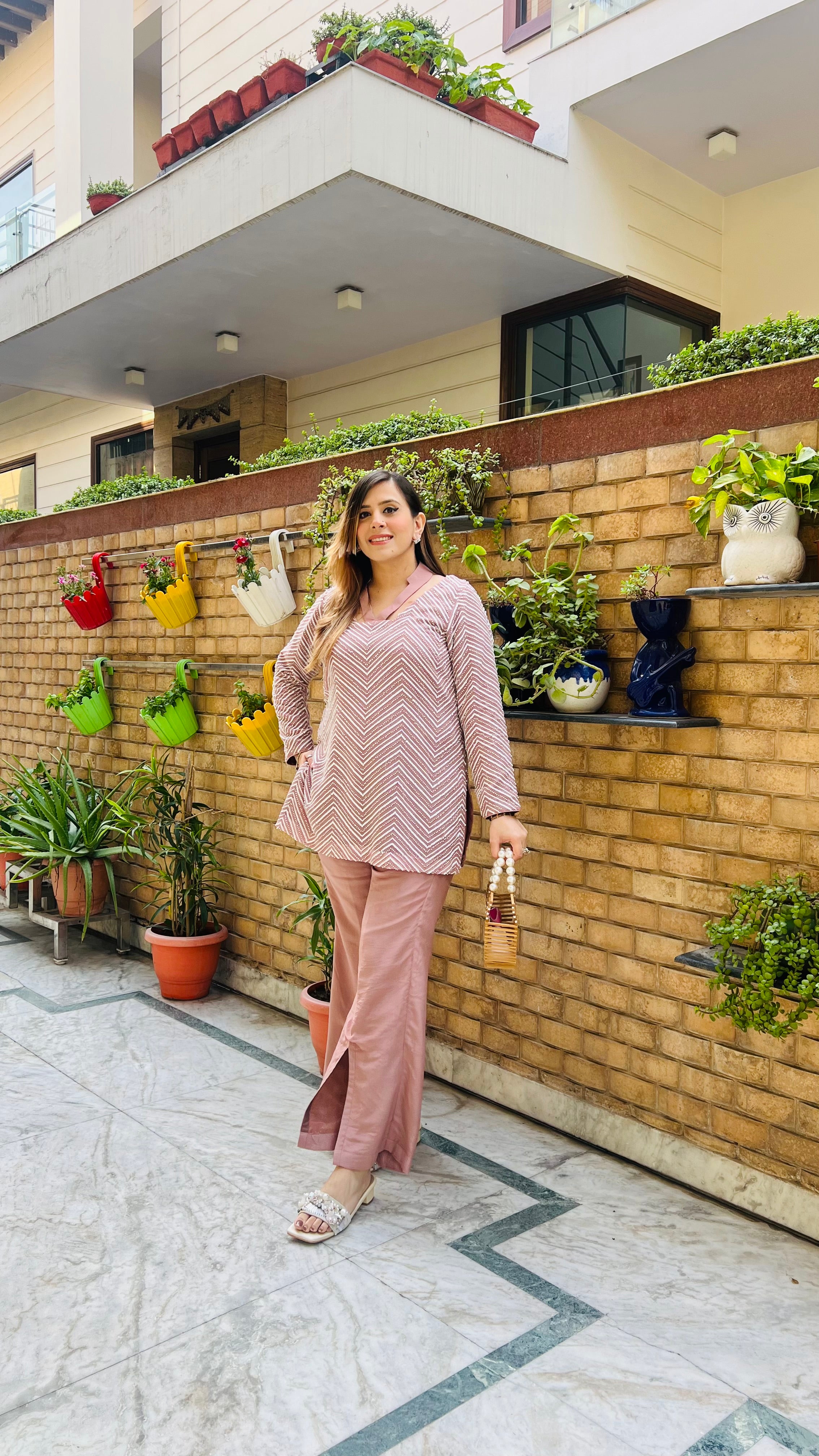 Pastel Brown Pearl Co-Ord