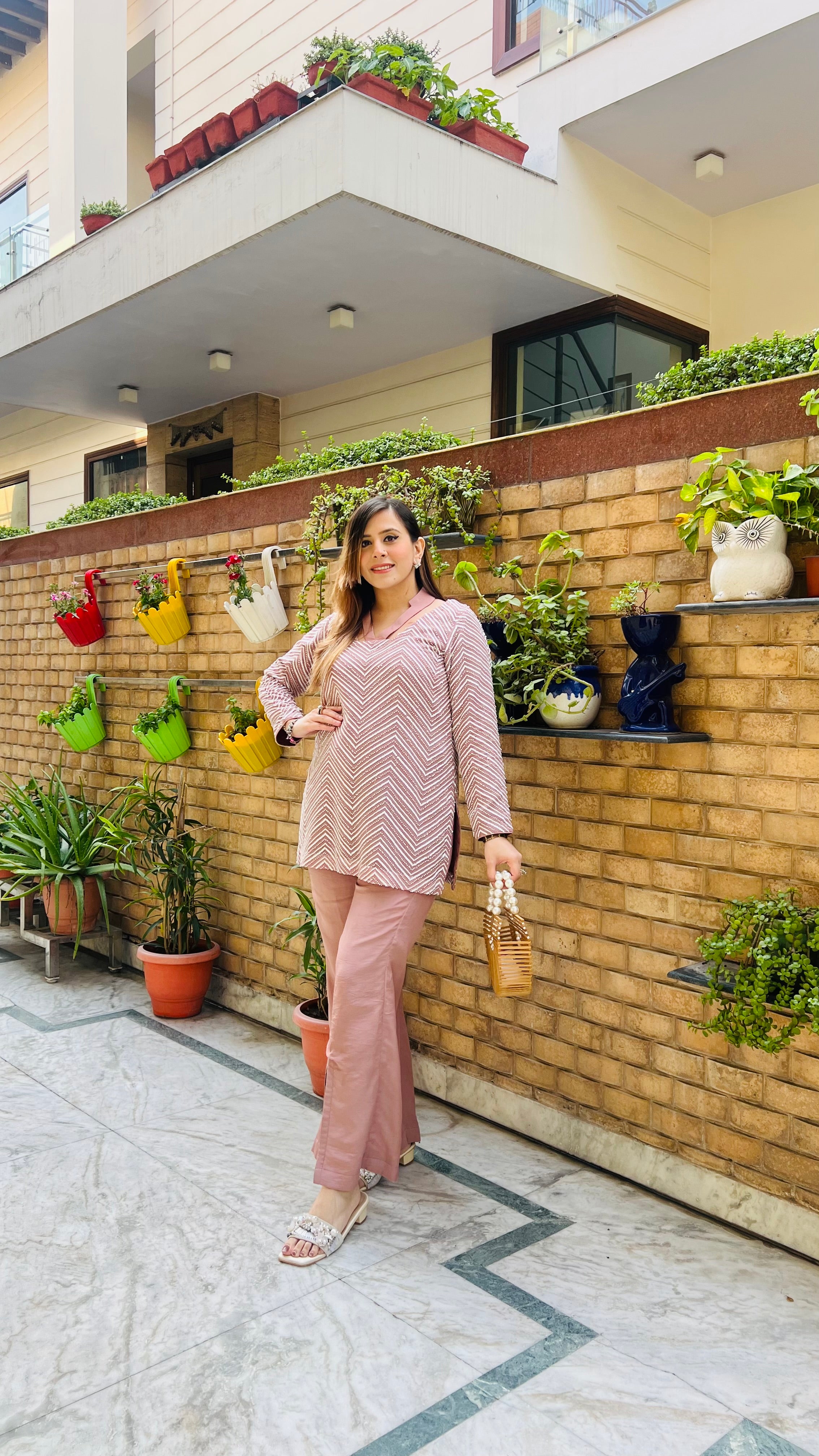 Pastel Brown Pearl Co-Ord