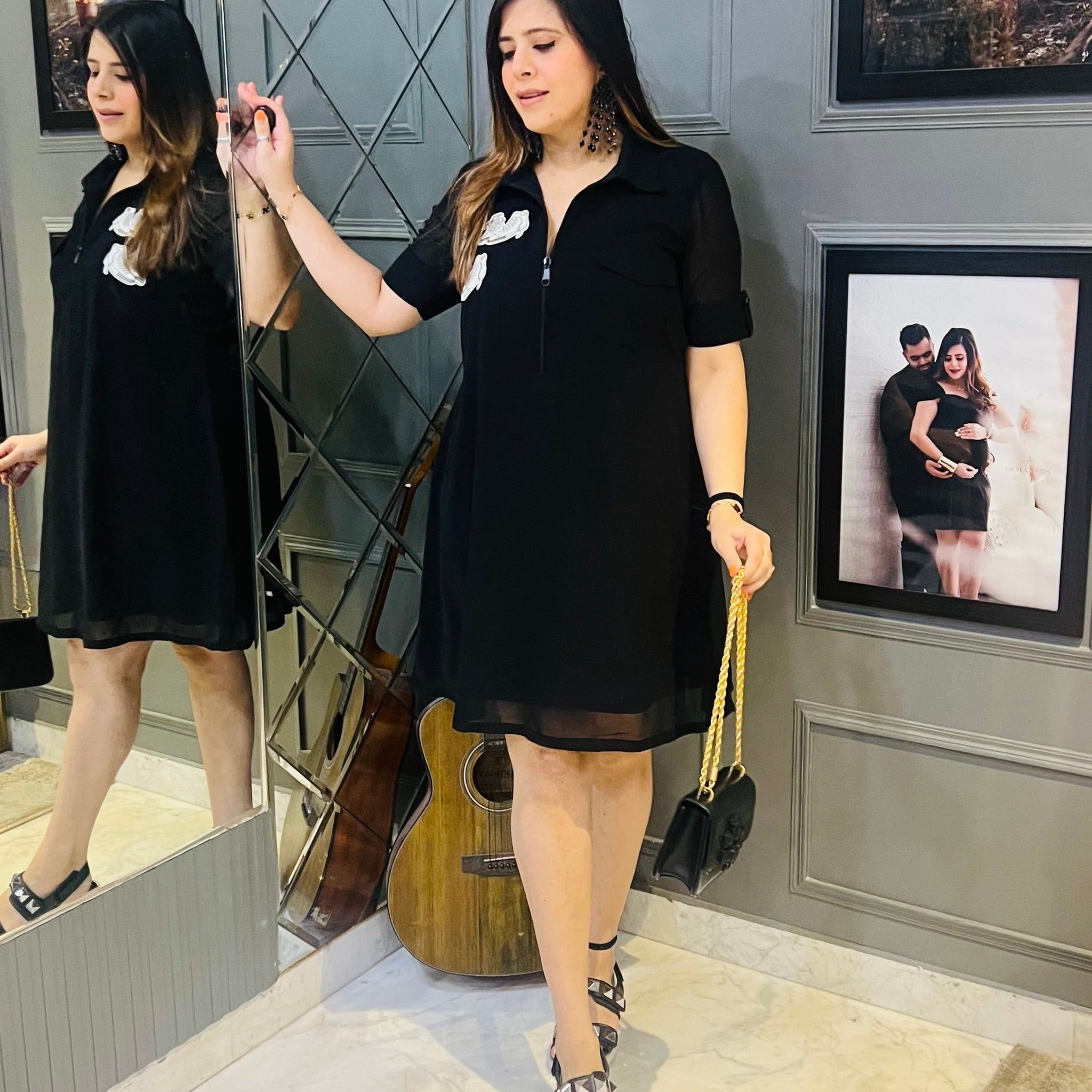 Black Sneaker Head Dress