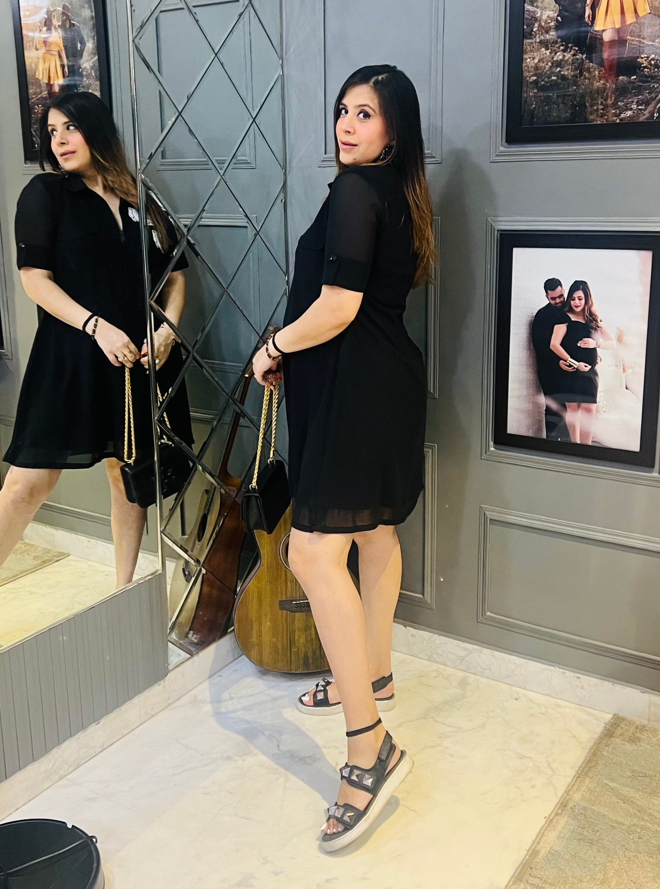 Black Sneaker Head Dress