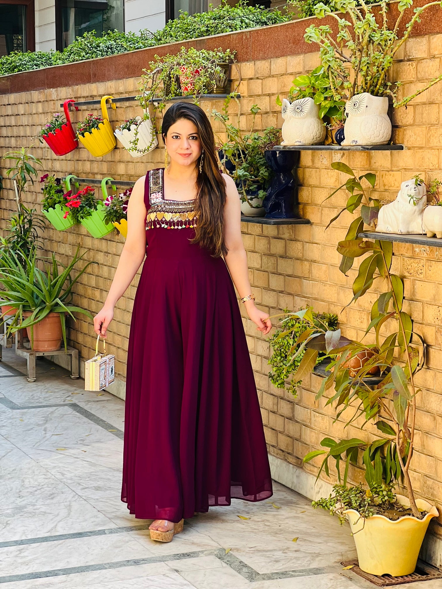 Wine Fringe Jumpsuit