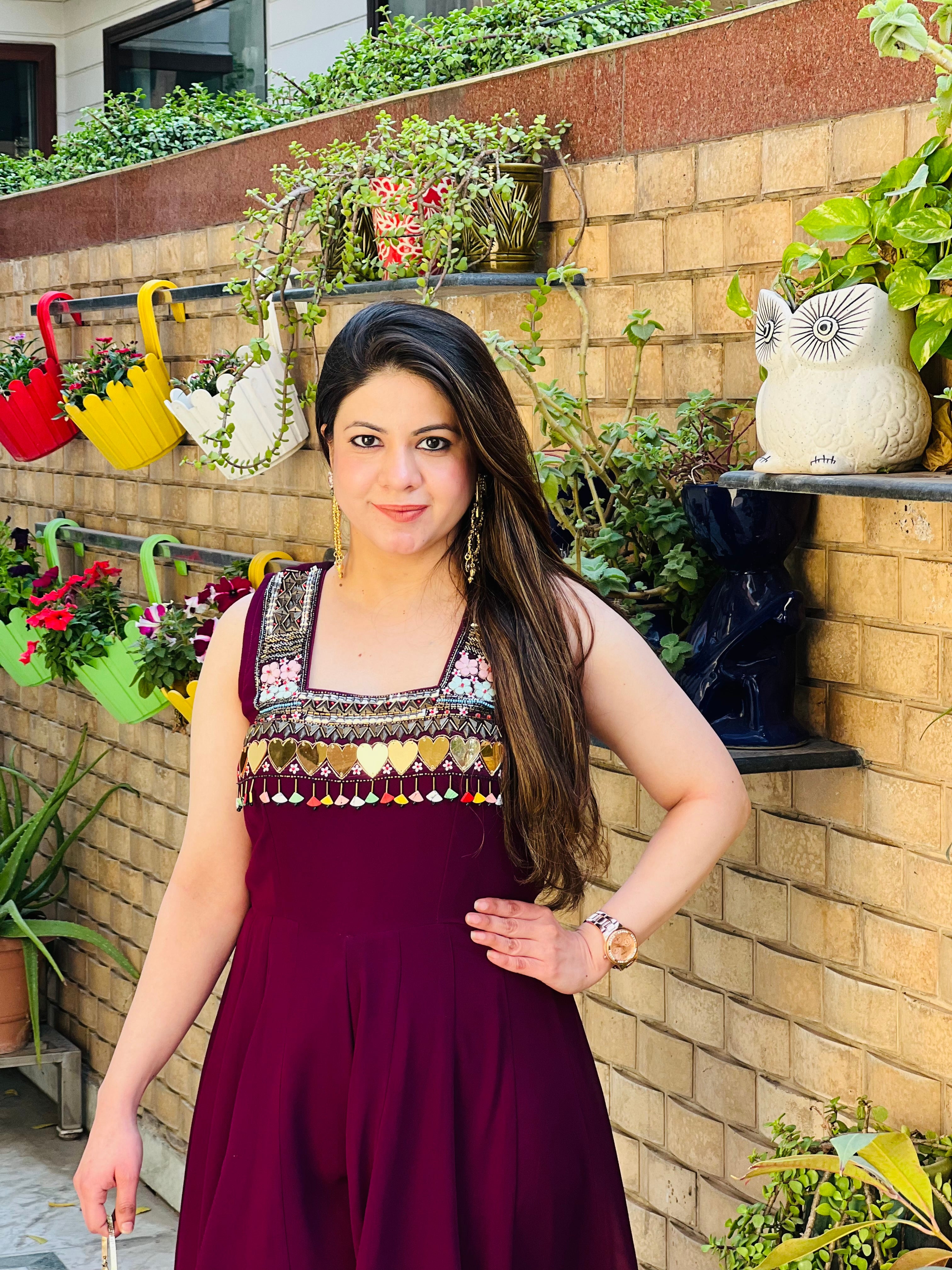 Wine Fringe Jumpsuit