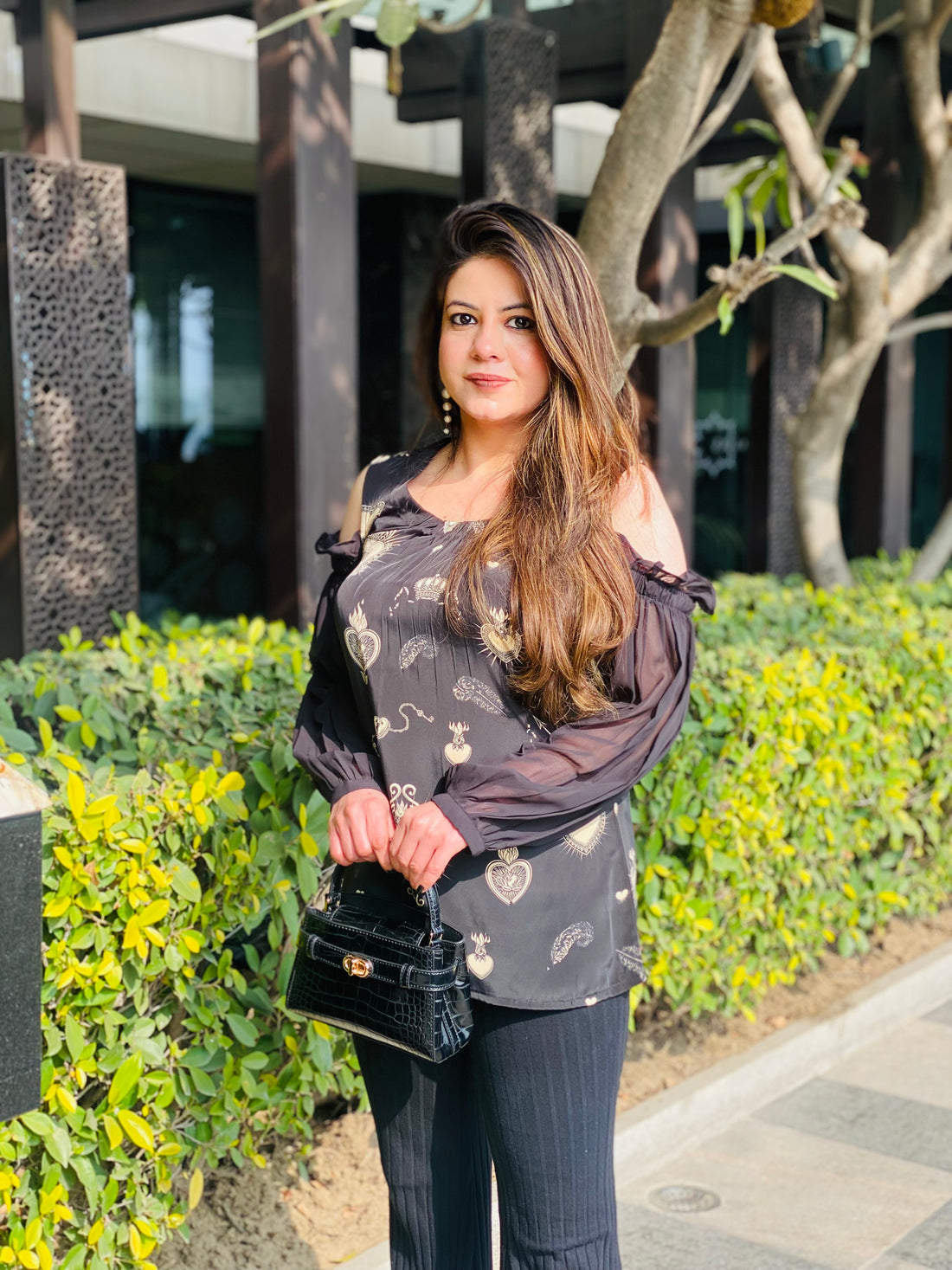 Black Lock & Key Top