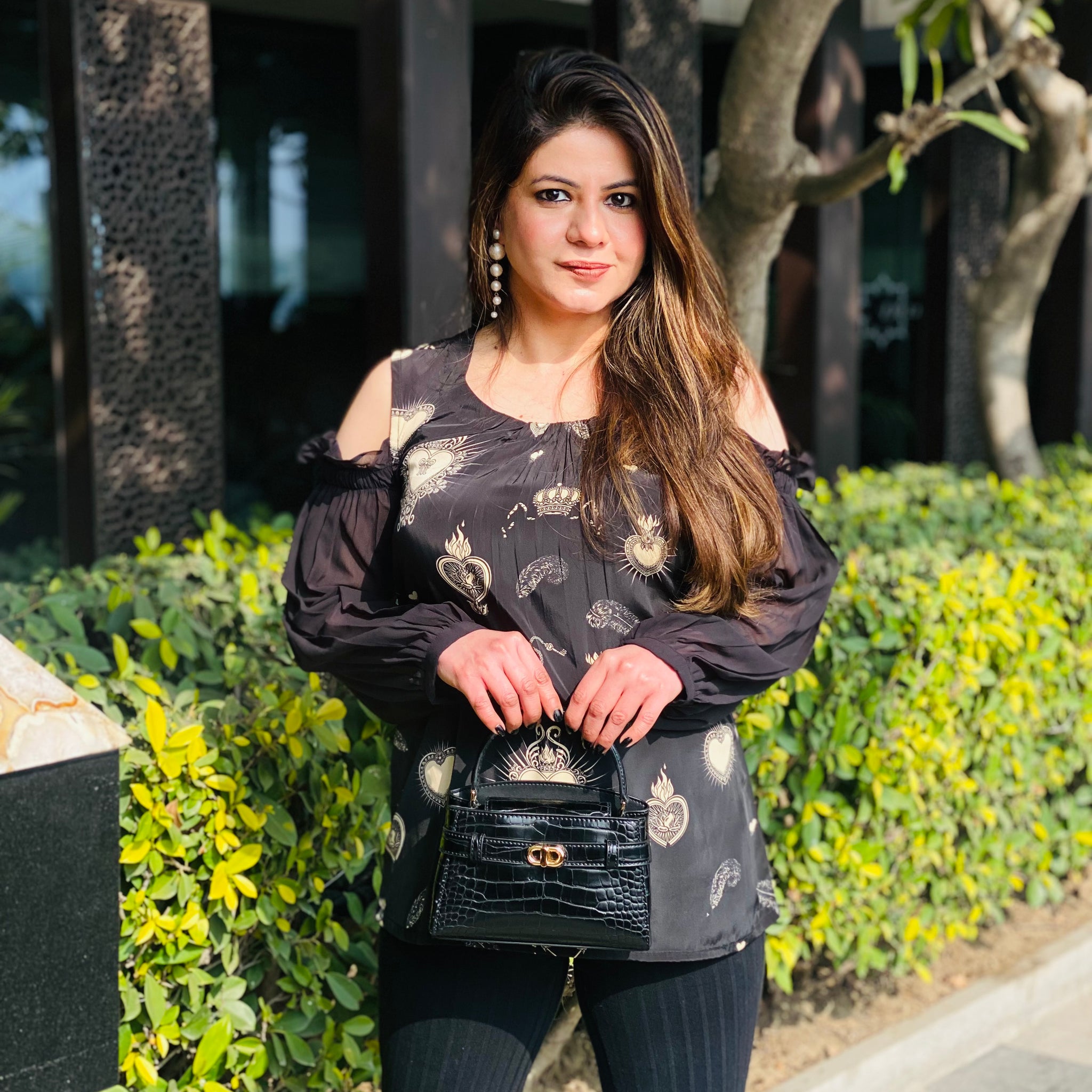 Black Lock & Key Top