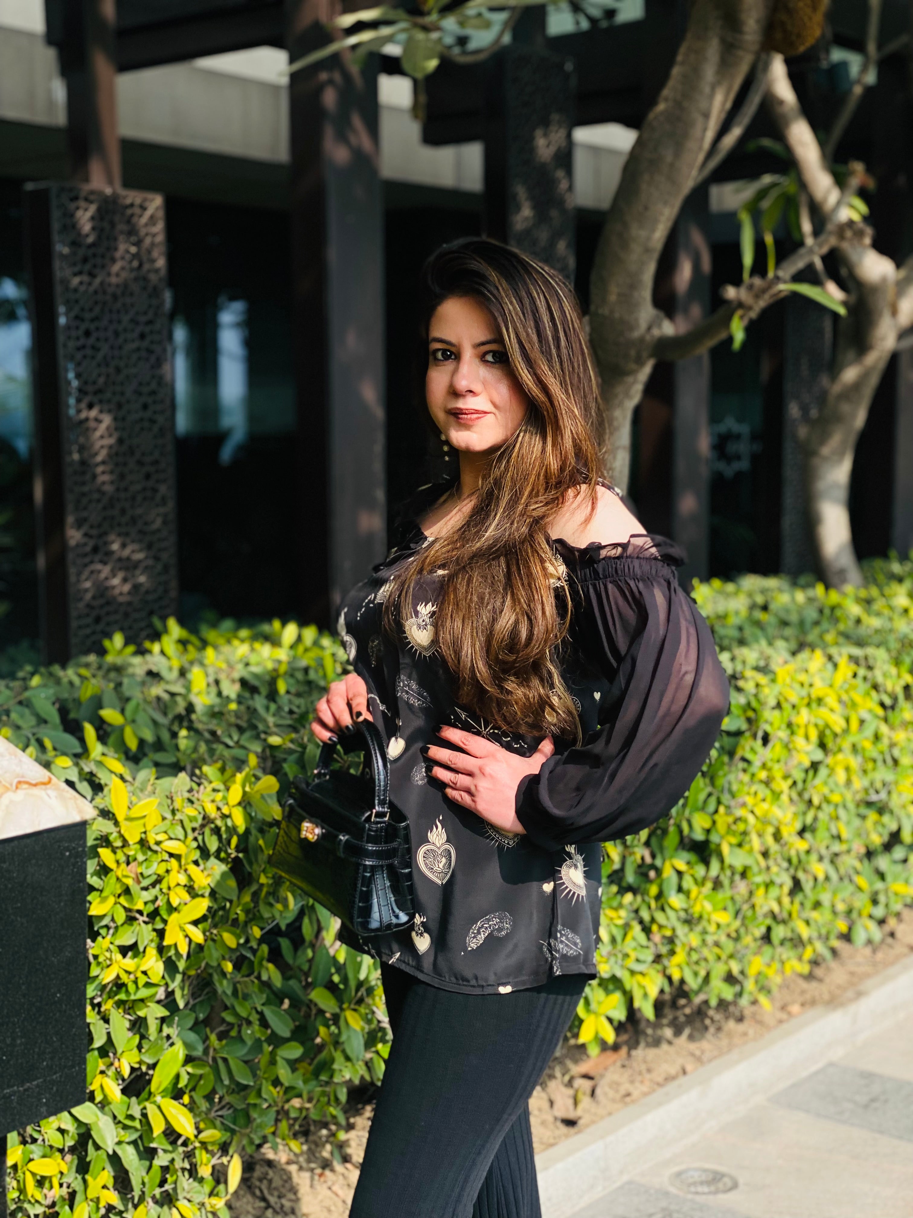 Black Lock & Key Top