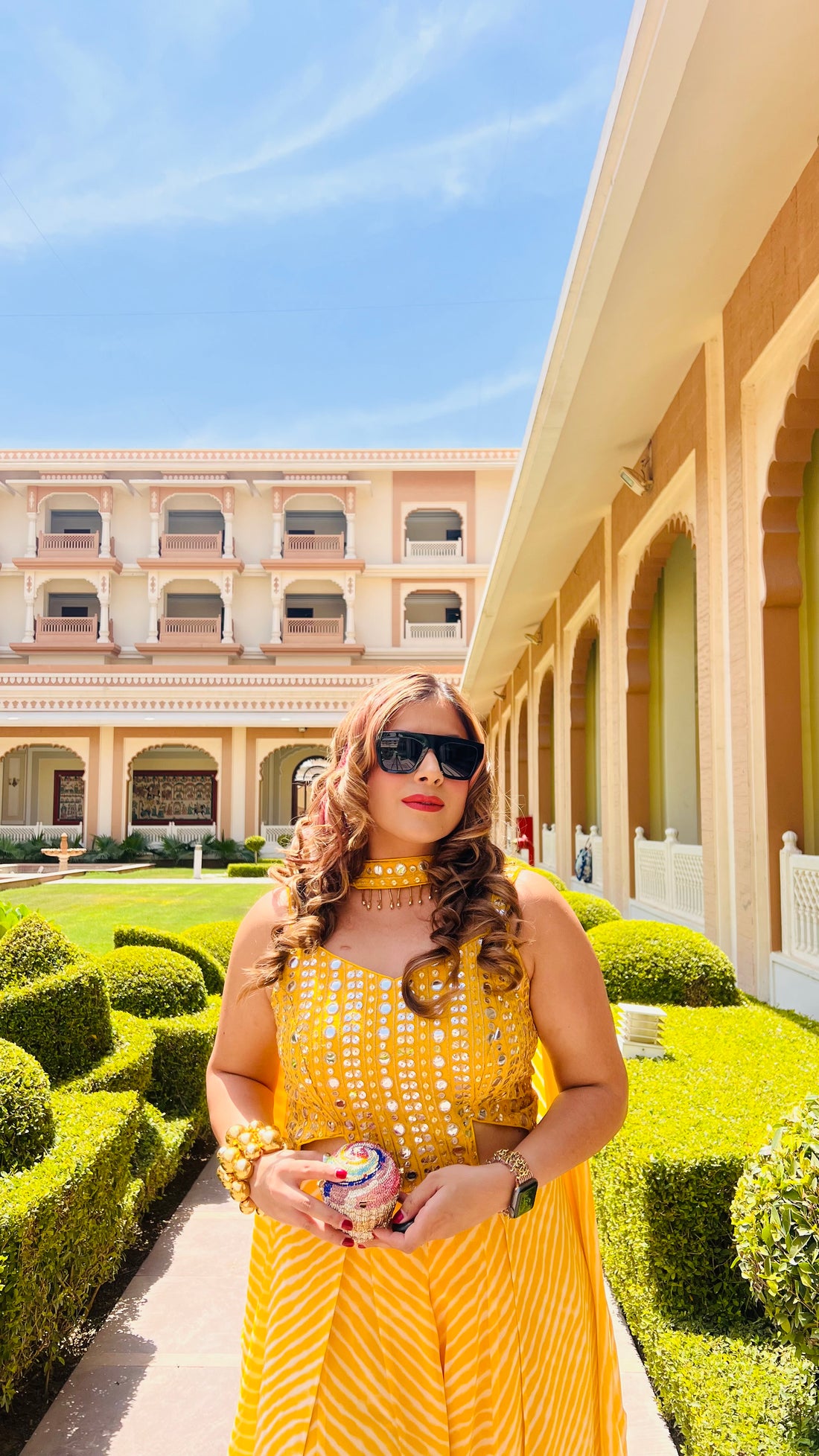 Yellow Leheriya Jumpsuit