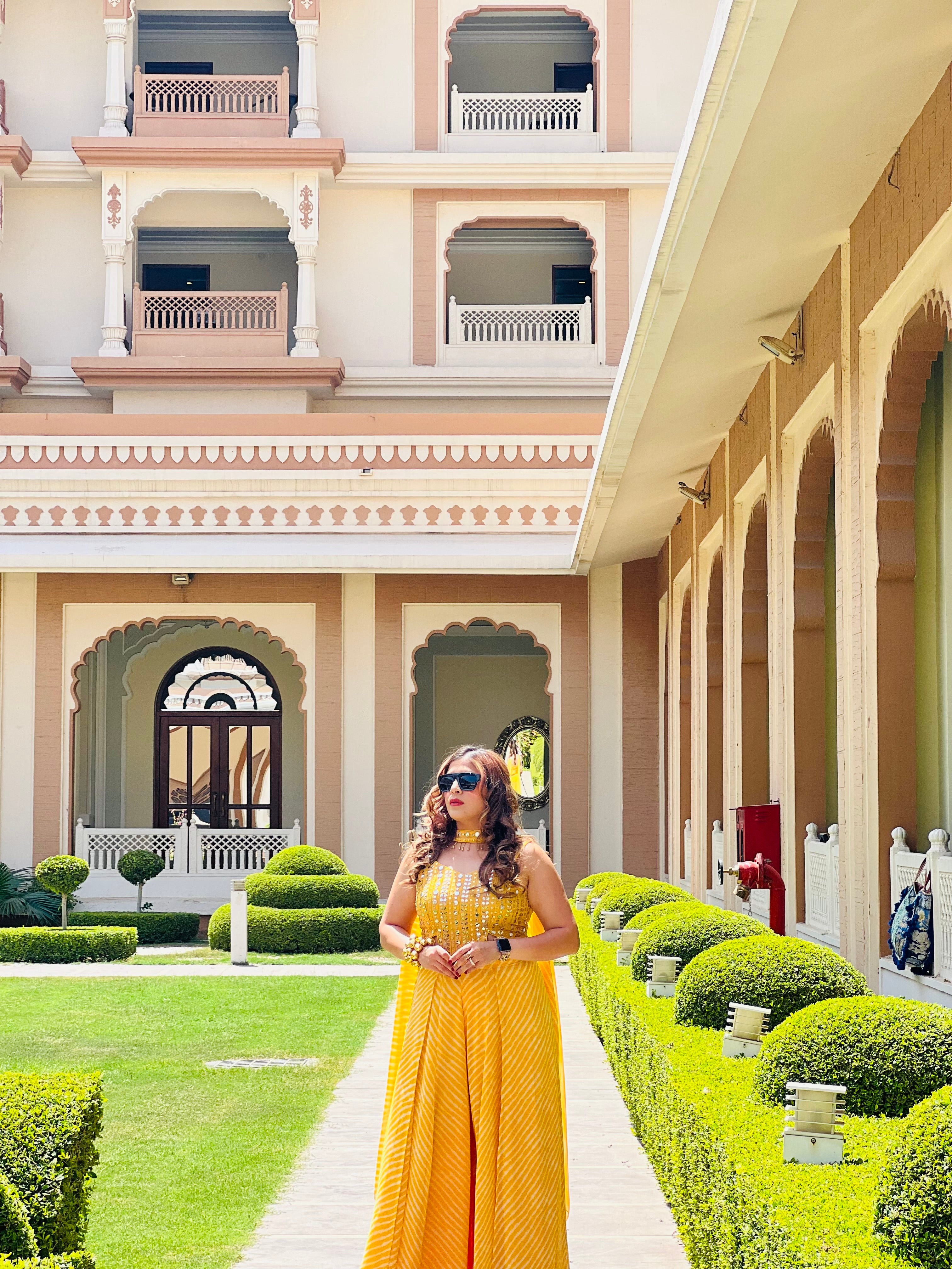 Yellow Leheriya Jumpsuit