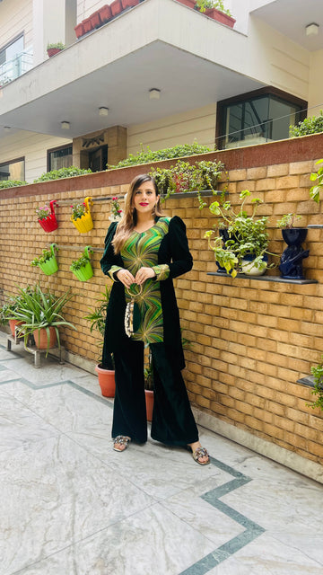 Green Velvet Co-Ord