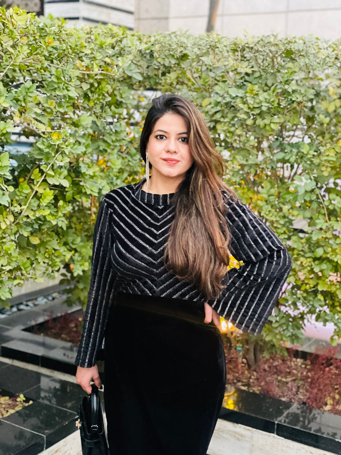 Black Fiesta Velvet Gown