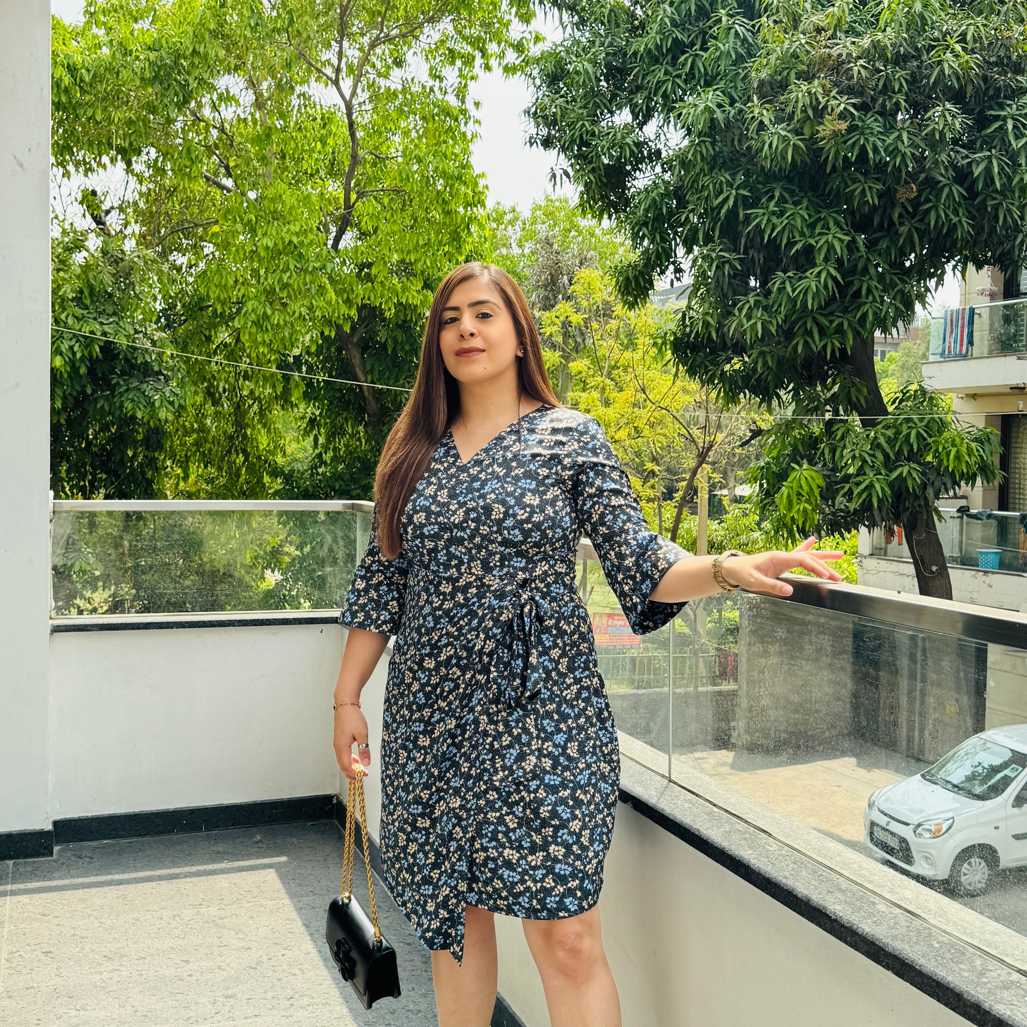 Midnight Drape Dress