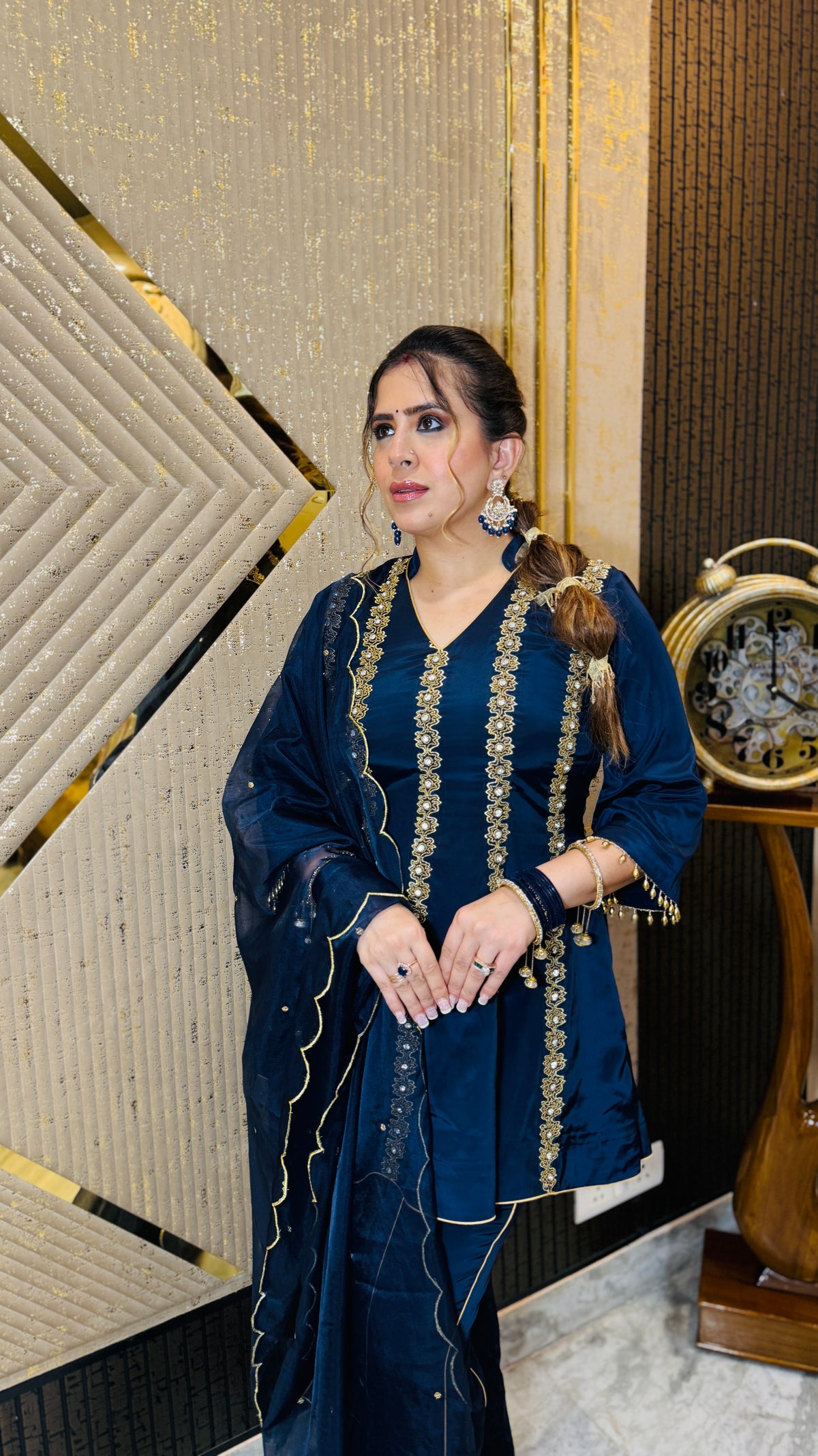 Navy Blue Festive Suit