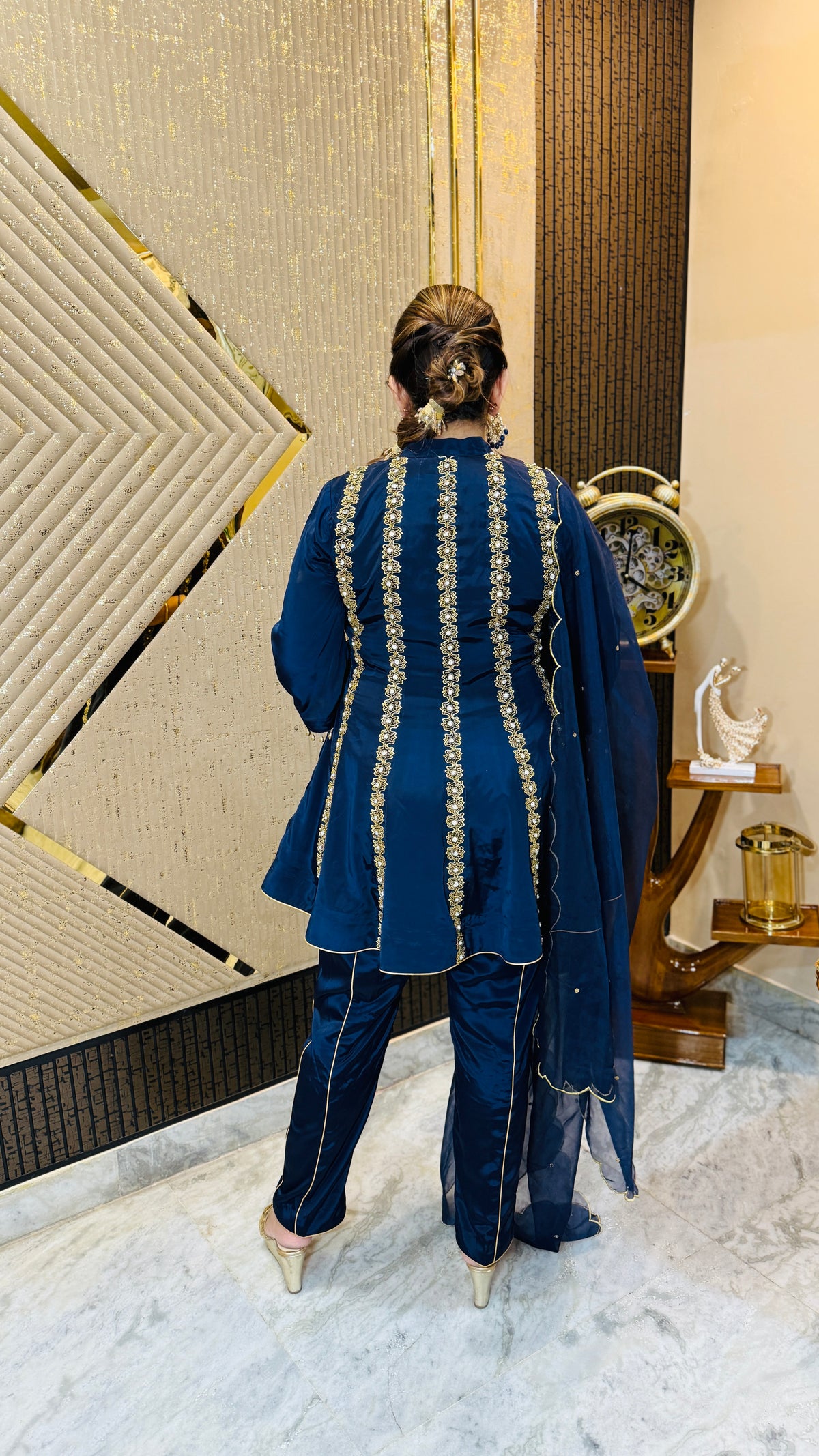 Navy Blue Festive Suit