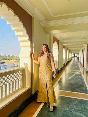 Golden Glam Gown