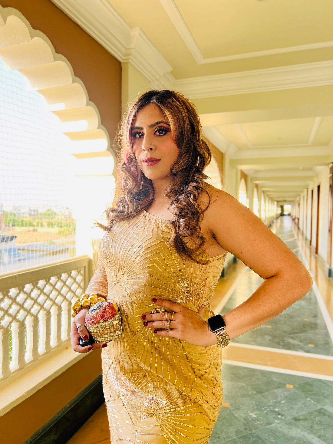 Golden Glam Gown