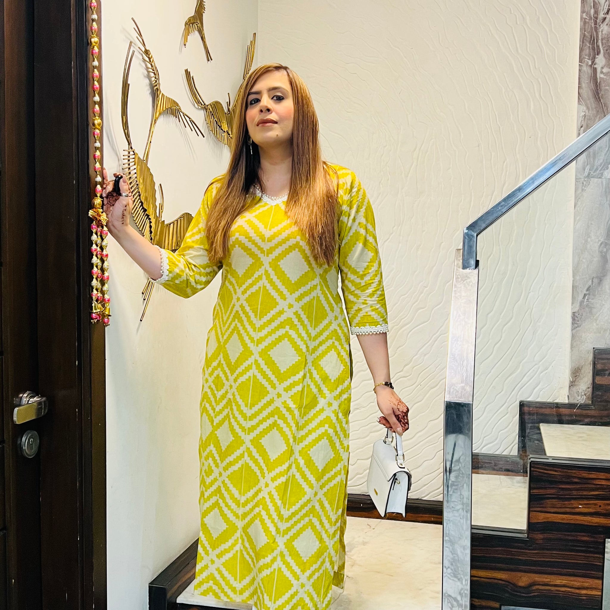 Geometri-City Mul Cotton Kurti