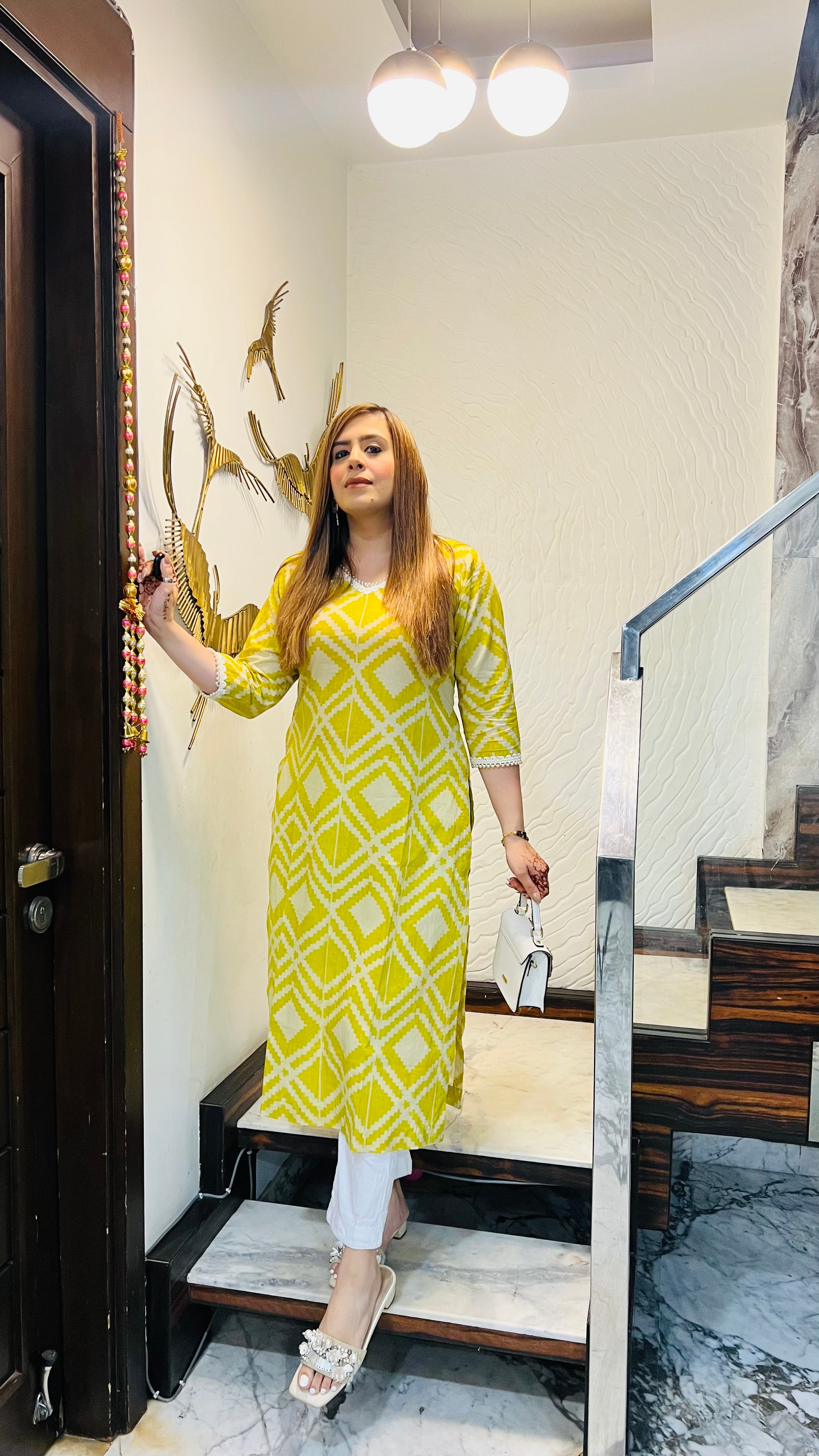 Geometri-City Mul Cotton Kurti